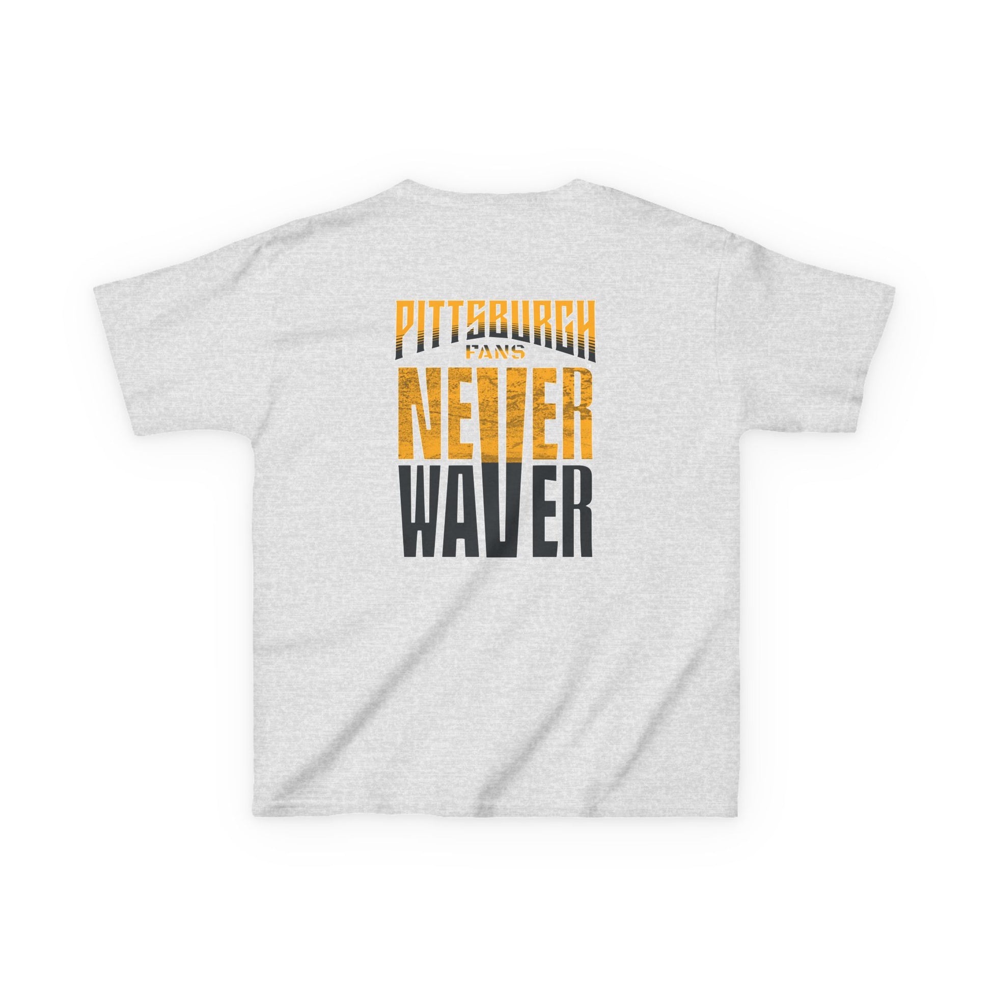 Kids Heavy Cotton™ Tee - Pittsburgh Fans Never Waver - Never Waver