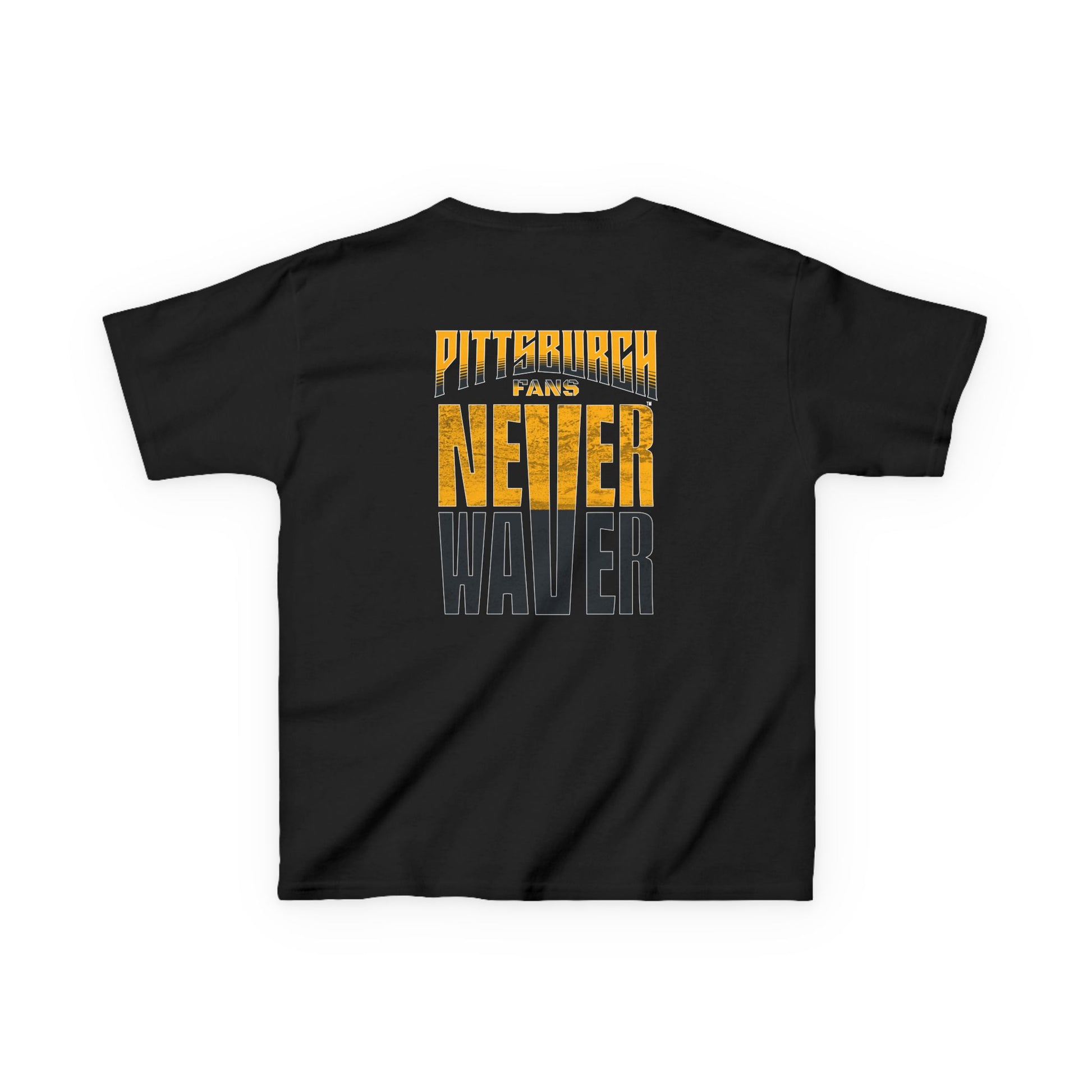 Kids Heavy Cotton™ Tee - Pittsburgh Fans Never Waver - Never Waver