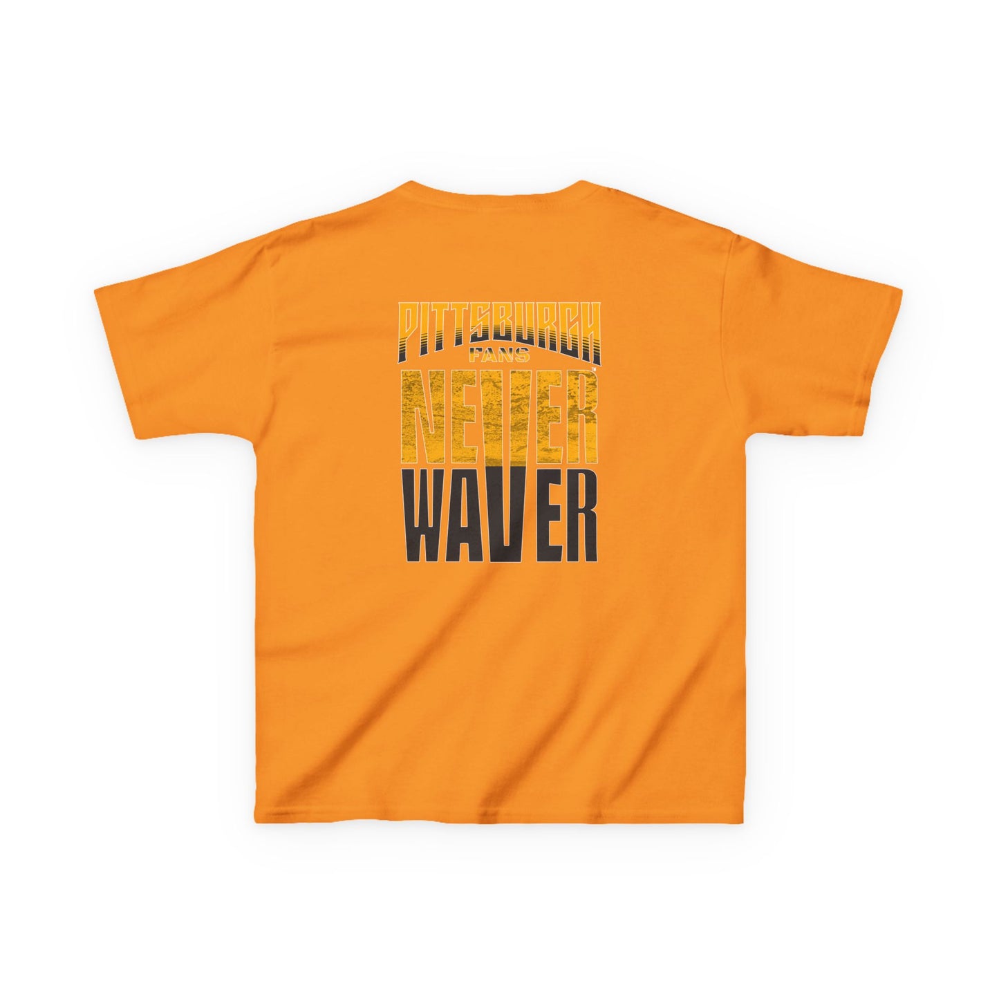 Kids Heavy Cotton™ Tee - Pittsburgh Fans Never Waver - Never Waver