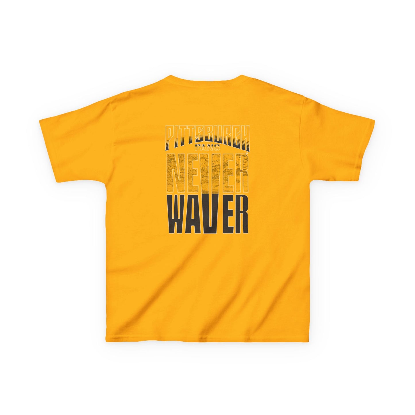 Kids Heavy Cotton™ Tee - Pittsburgh Fans Never Waver - Never Waver