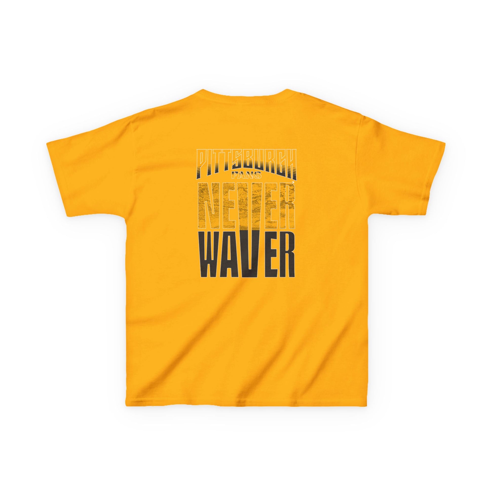 Kids Heavy Cotton™ Tee - Pittsburgh Fans Never Waver - Never Waver