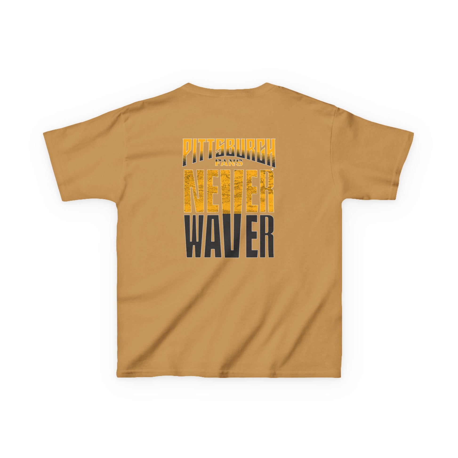 Kids Heavy Cotton™ Tee - Pittsburgh Fans Never Waver - Never Waver