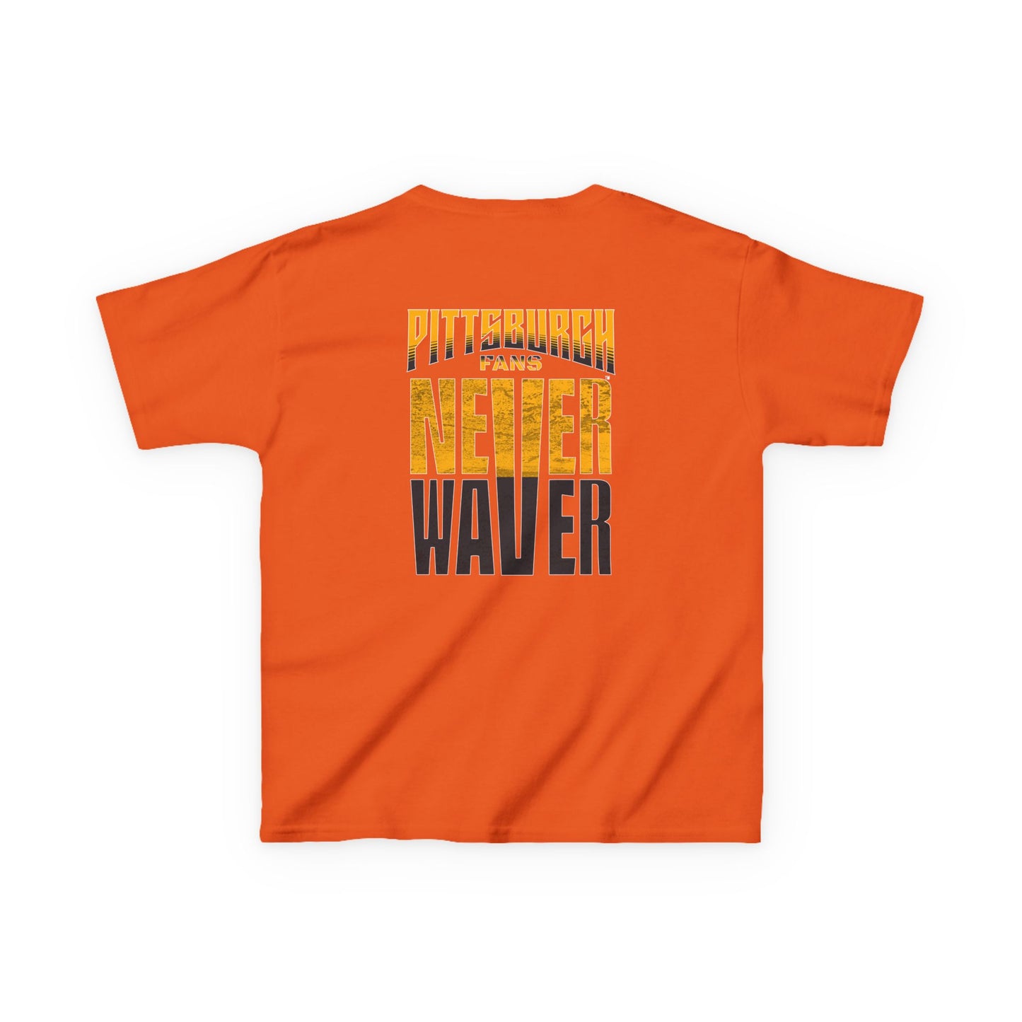 Kids Heavy Cotton™ Tee - Pittsburgh Fans Never Waver - Never Waver