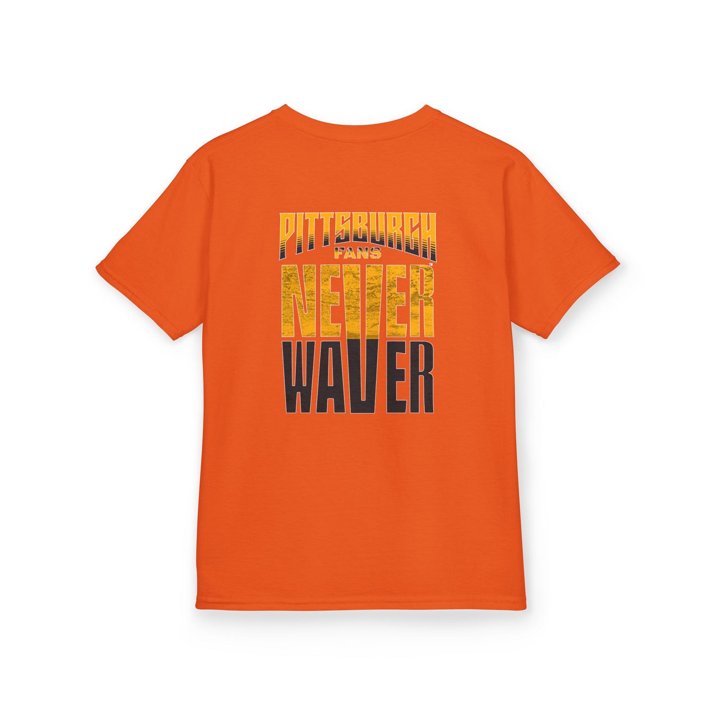 Kids Heavy Cotton™ Tee - Pittsburgh Fans Never Waver - Never Waver