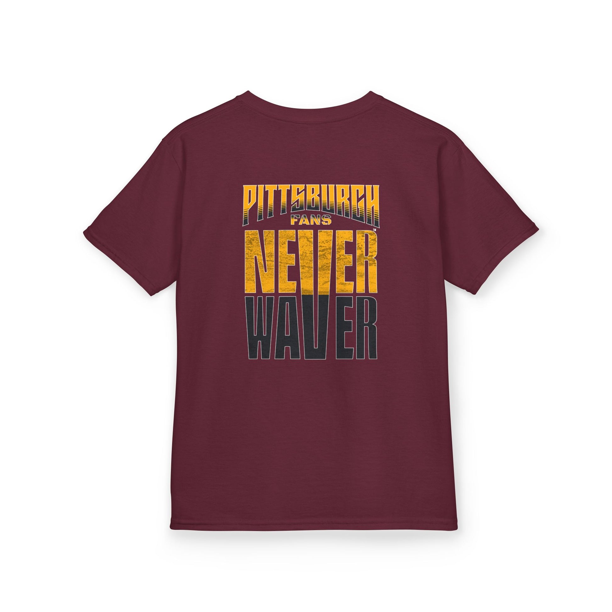 Kids Heavy Cotton™ Tee - Pittsburgh Fans Never Waver - Never Waver