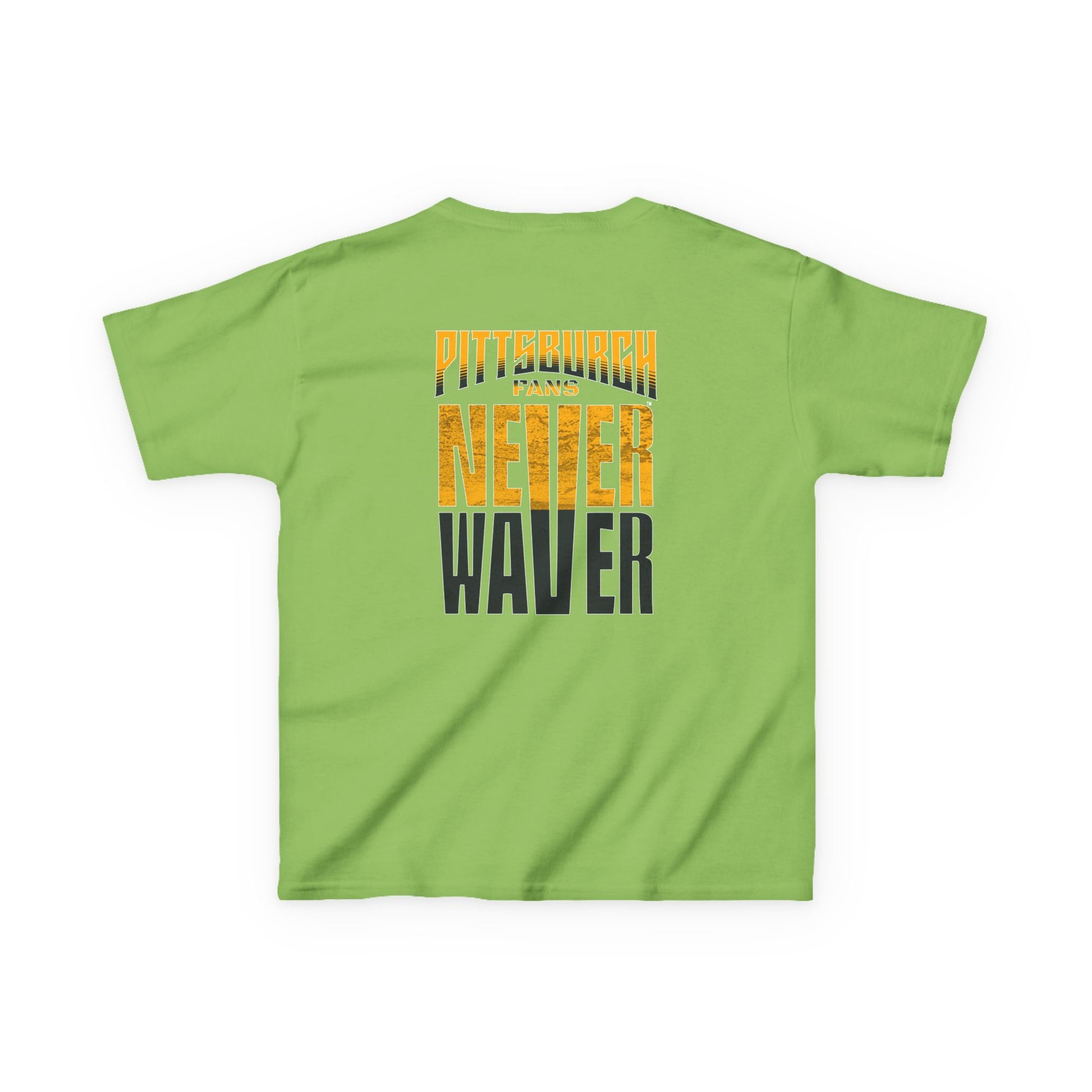 Kids Heavy Cotton™ Tee - Pittsburgh Fans Never Waver - Never Waver