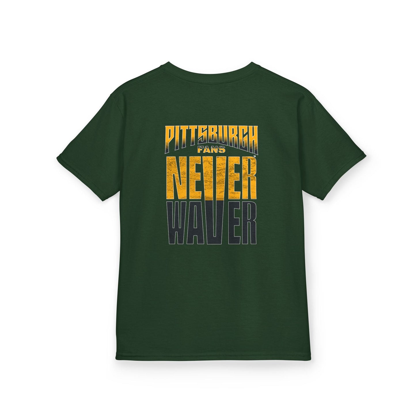 Kids Heavy Cotton™ Tee - Pittsburgh Fans Never Waver - Never Waver