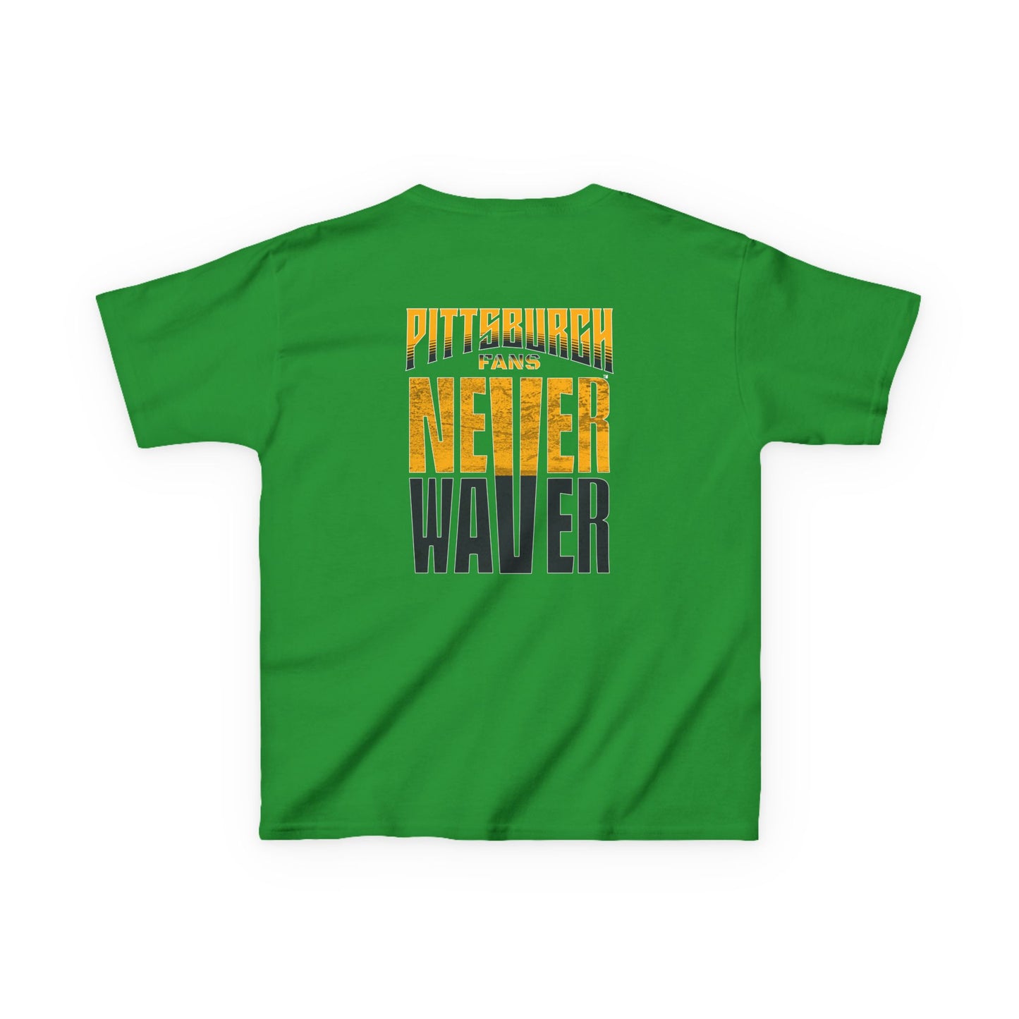Kids Heavy Cotton™ Tee - Pittsburgh Fans Never Waver - Never Waver