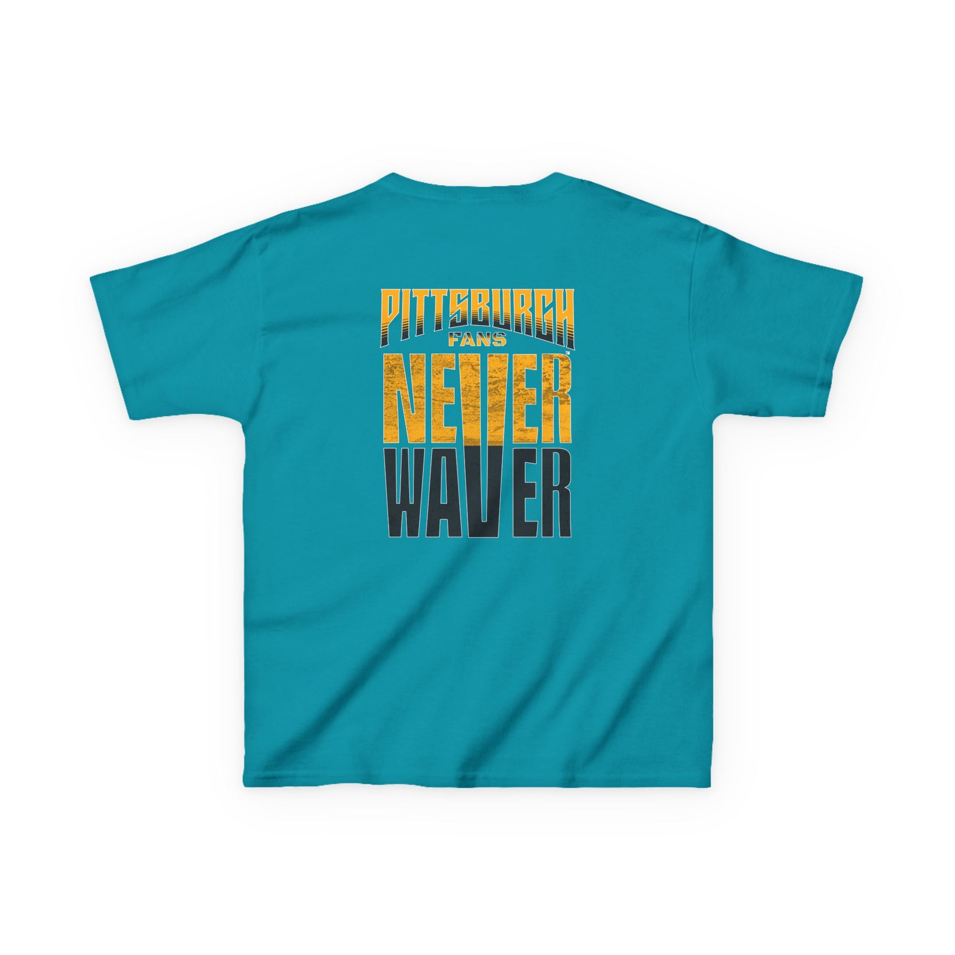 Kids Heavy Cotton™ Tee - Pittsburgh Fans Never Waver - Never Waver
