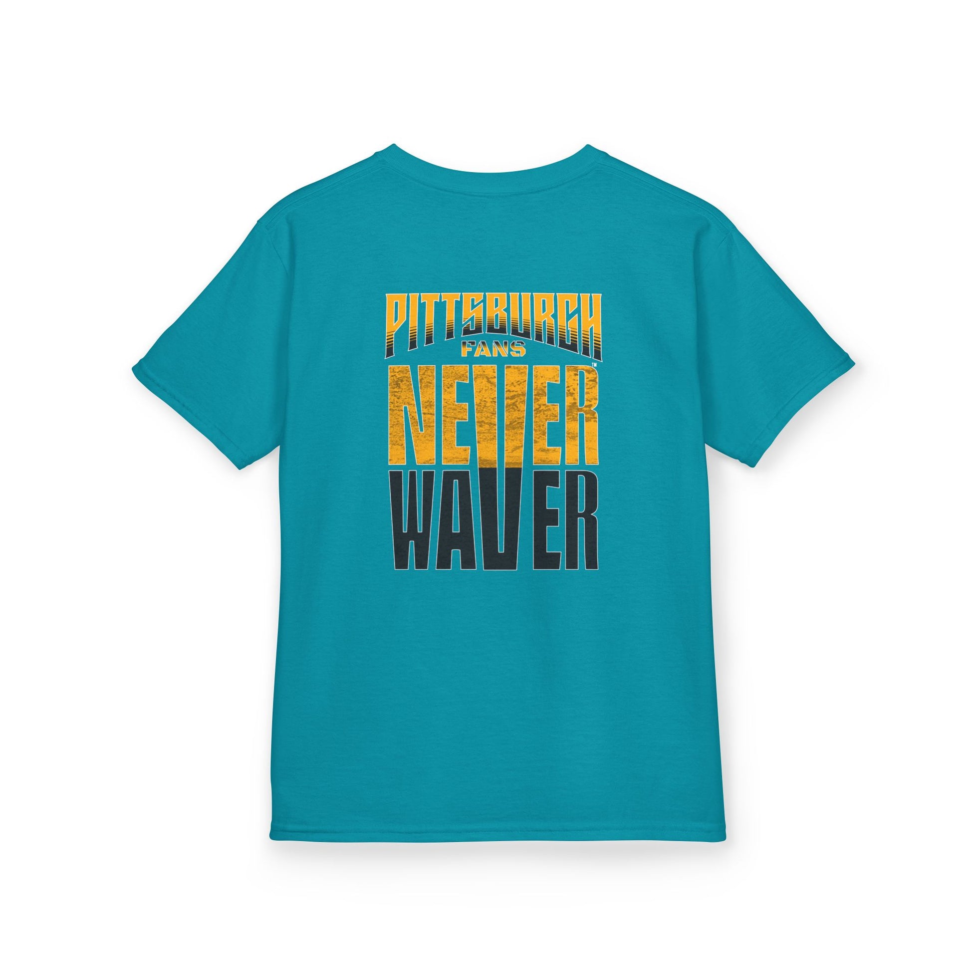 Kids Heavy Cotton™ Tee - Pittsburgh Fans Never Waver - Never Waver