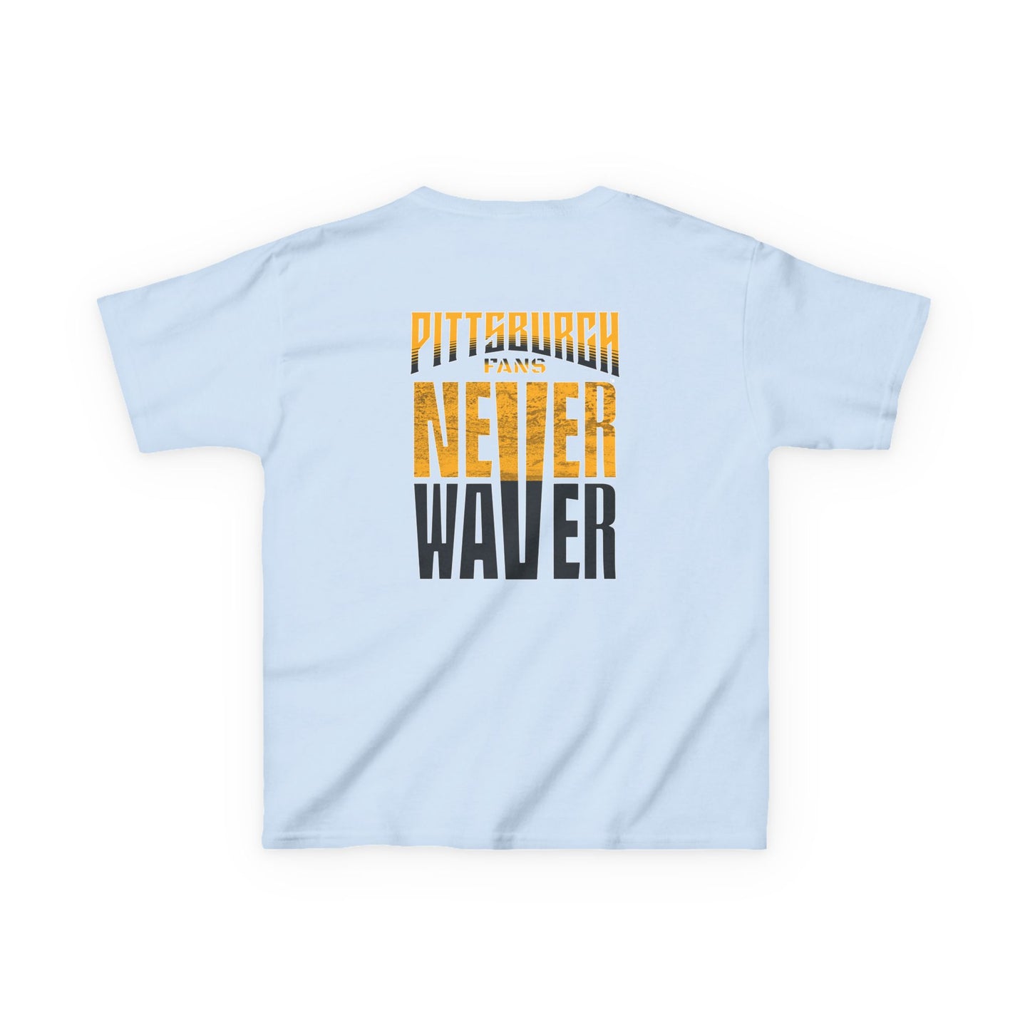 Kids Heavy Cotton™ Tee - Pittsburgh Fans Never Waver - Never Waver
