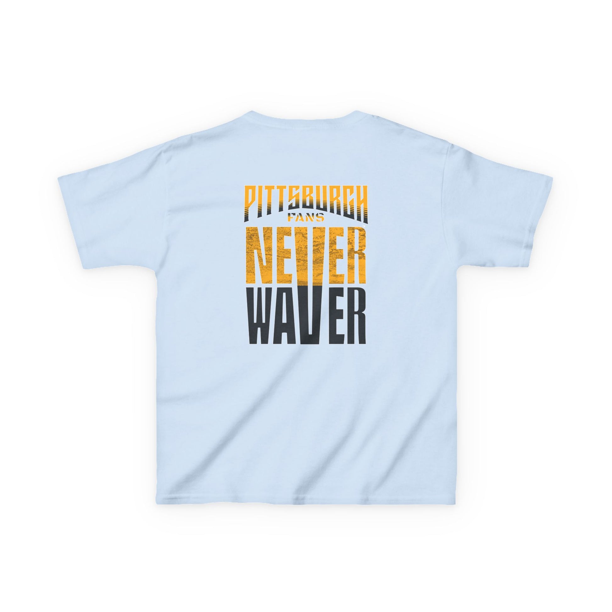 Kids Heavy Cotton™ Tee - Pittsburgh Fans Never Waver - Never Waver