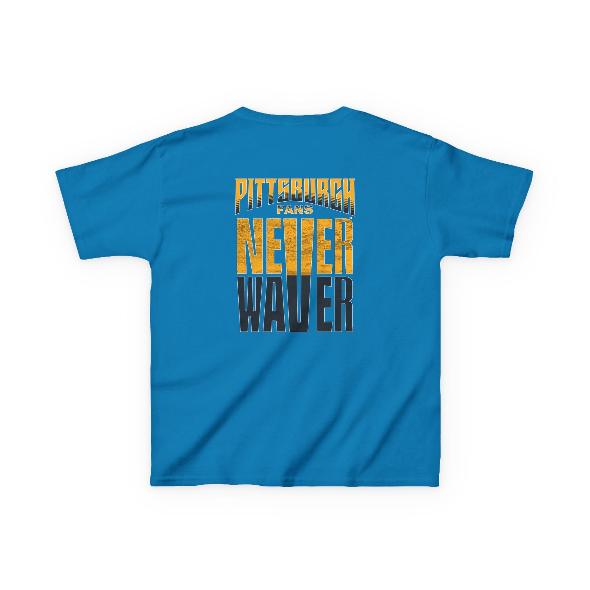 Kids Heavy Cotton™ Tee - Pittsburgh Fans Never Waver - Never Waver