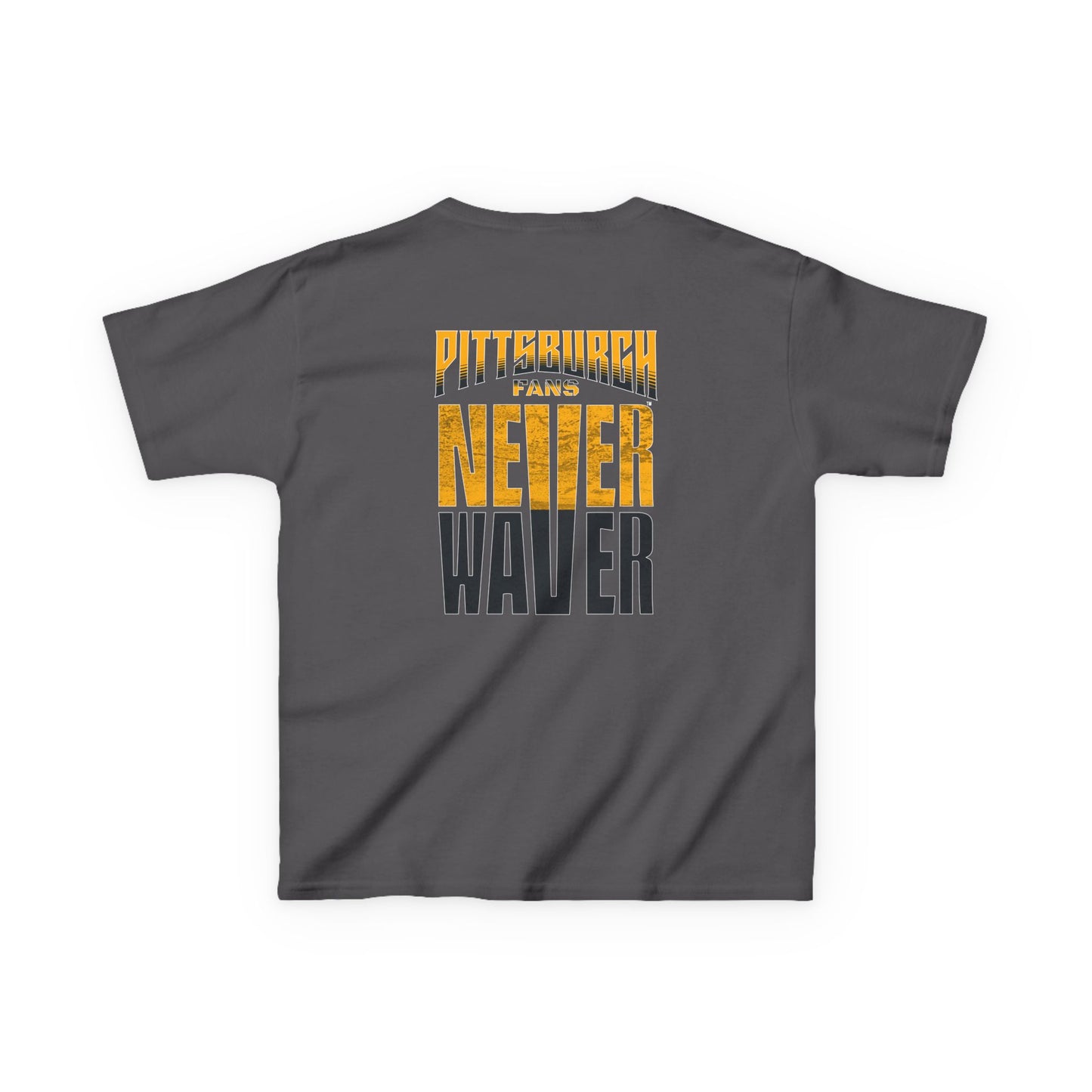 Kids Heavy Cotton™ Tee - Pittsburgh Fans Never Waver - Never Waver