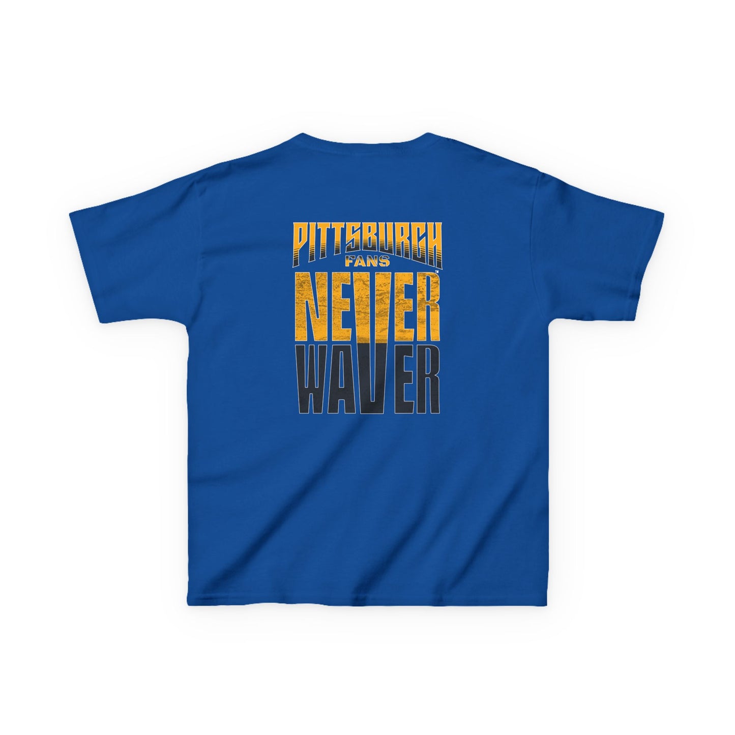 Kids Heavy Cotton™ Tee - Pittsburgh Fans Never Waver - Never Waver