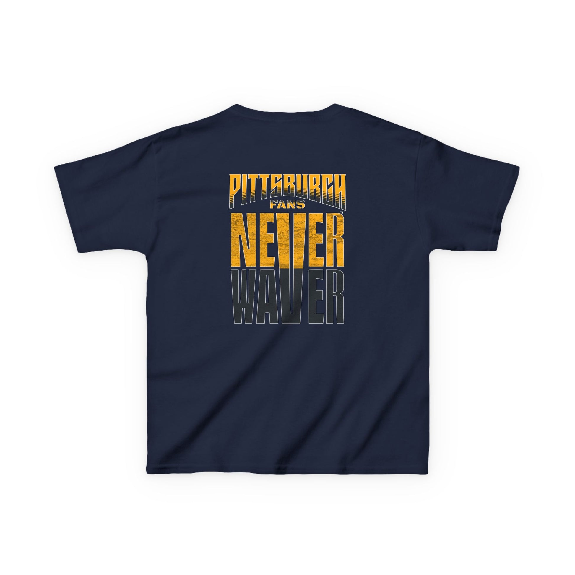Kids Heavy Cotton™ Tee - Pittsburgh Fans Never Waver - Never Waver