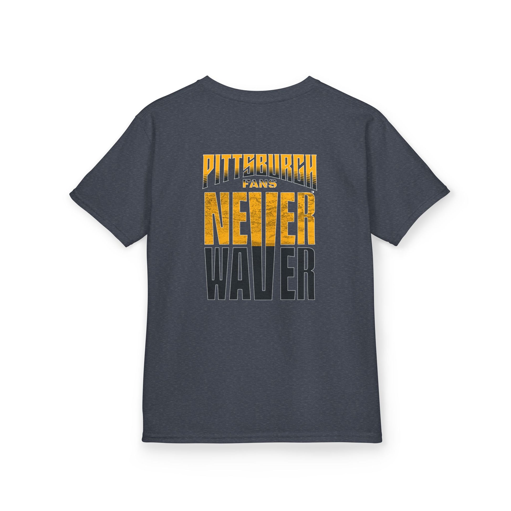 Kids Heavy Cotton™ Tee - Pittsburgh Fans Never Waver - Never Waver