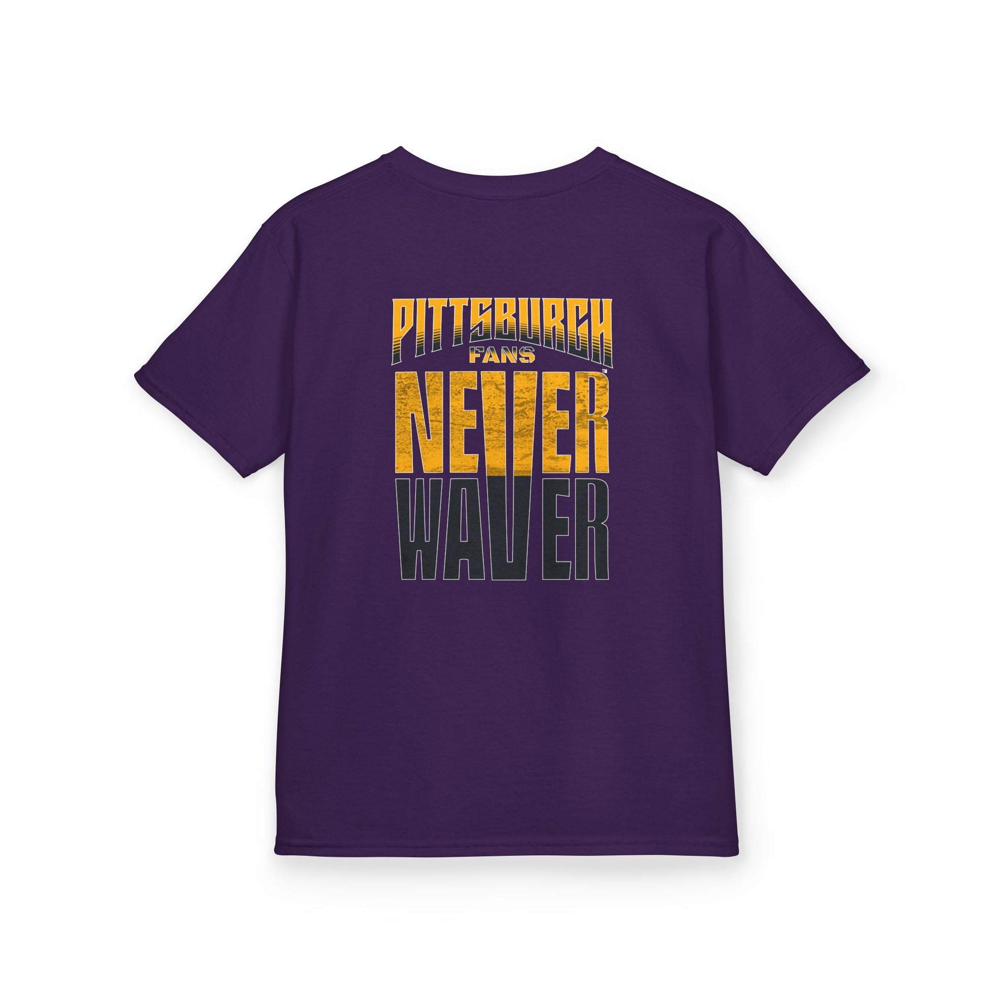 Kids Heavy Cotton™ Tee - Pittsburgh Fans Never Waver - Never Waver