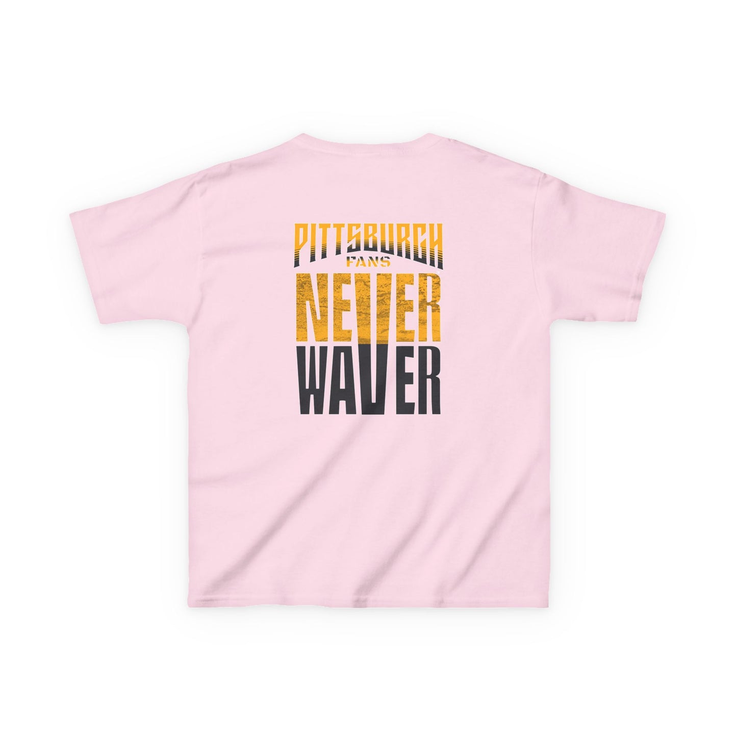 Kids Heavy Cotton™ Tee - Pittsburgh Fans Never Waver - Never Waver