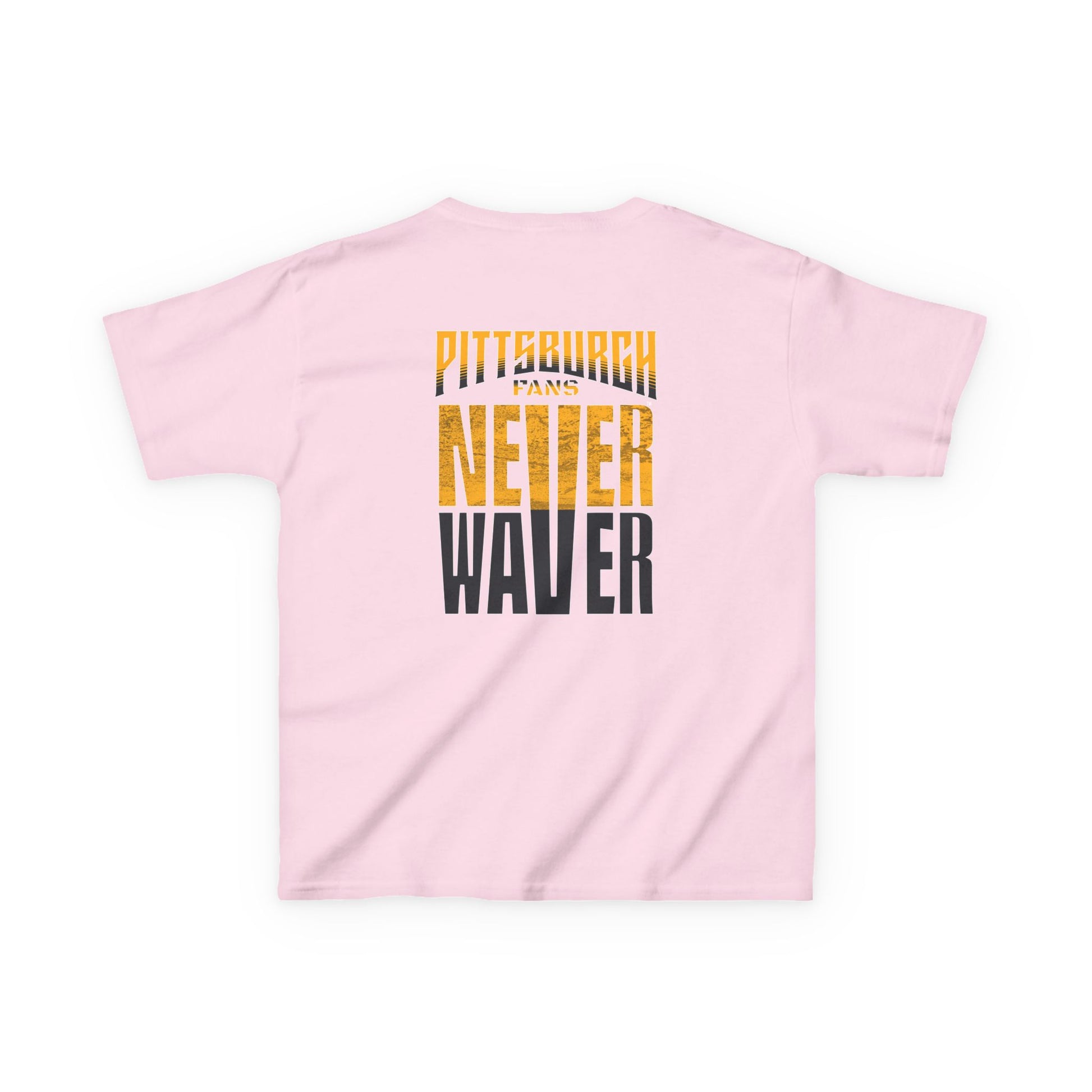 Kids Heavy Cotton™ Tee - Pittsburgh Fans Never Waver - Never Waver