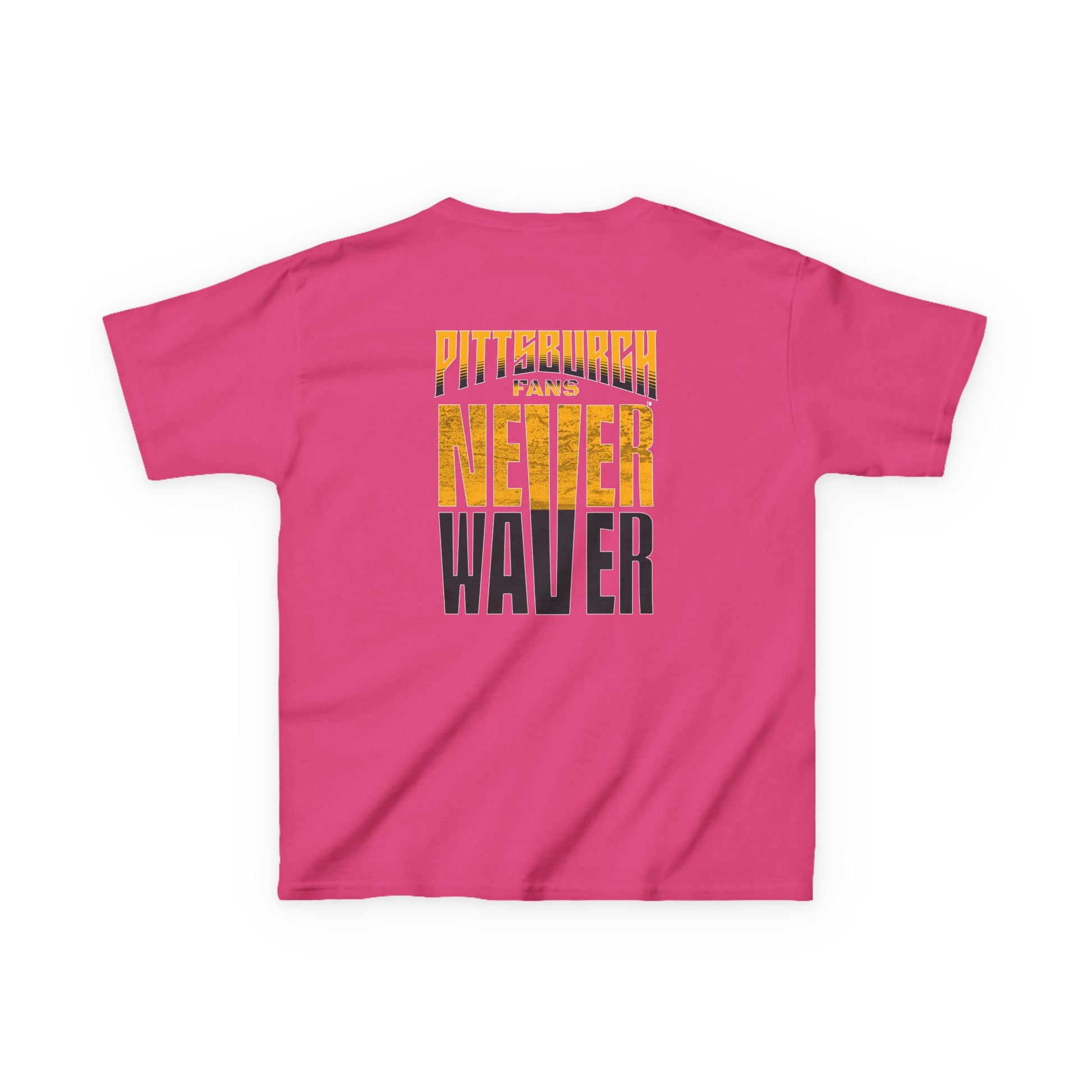 Kids Heavy Cotton™ Tee - Pittsburgh Fans Never Waver - Never Waver
