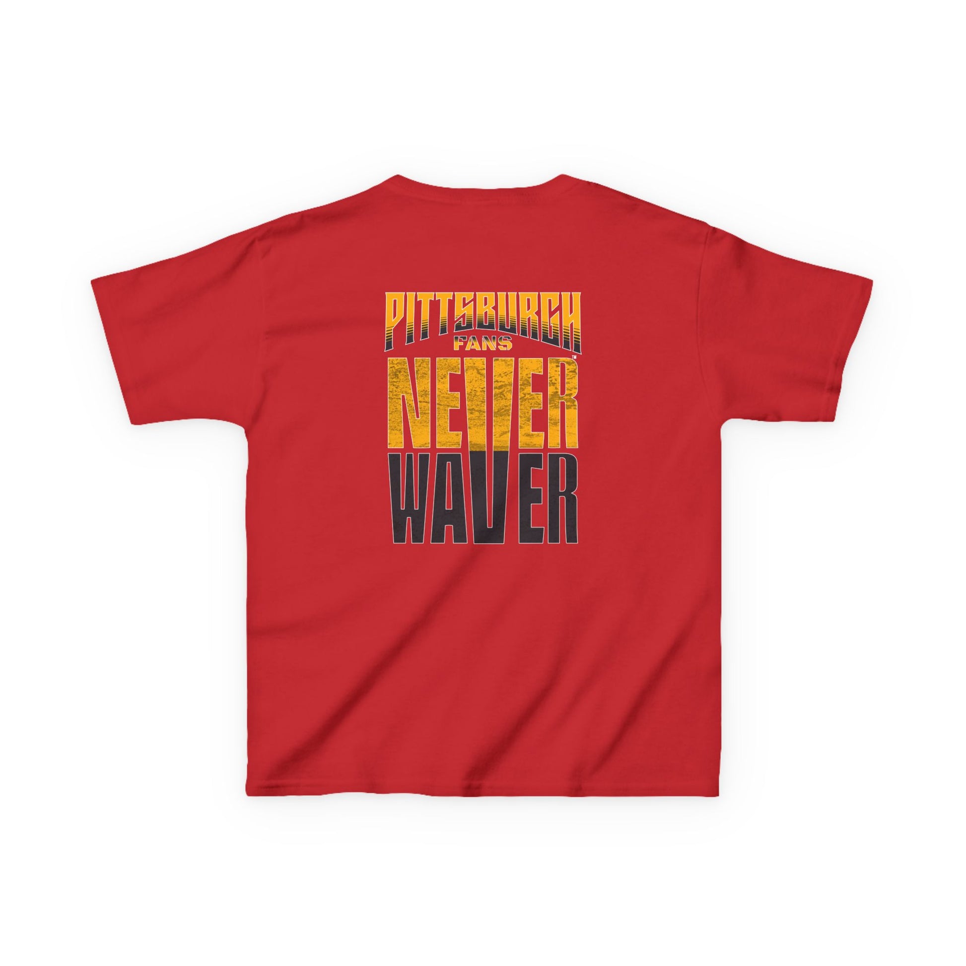 Kids Heavy Cotton™ Tee - Pittsburgh Fans Never Waver - Never Waver