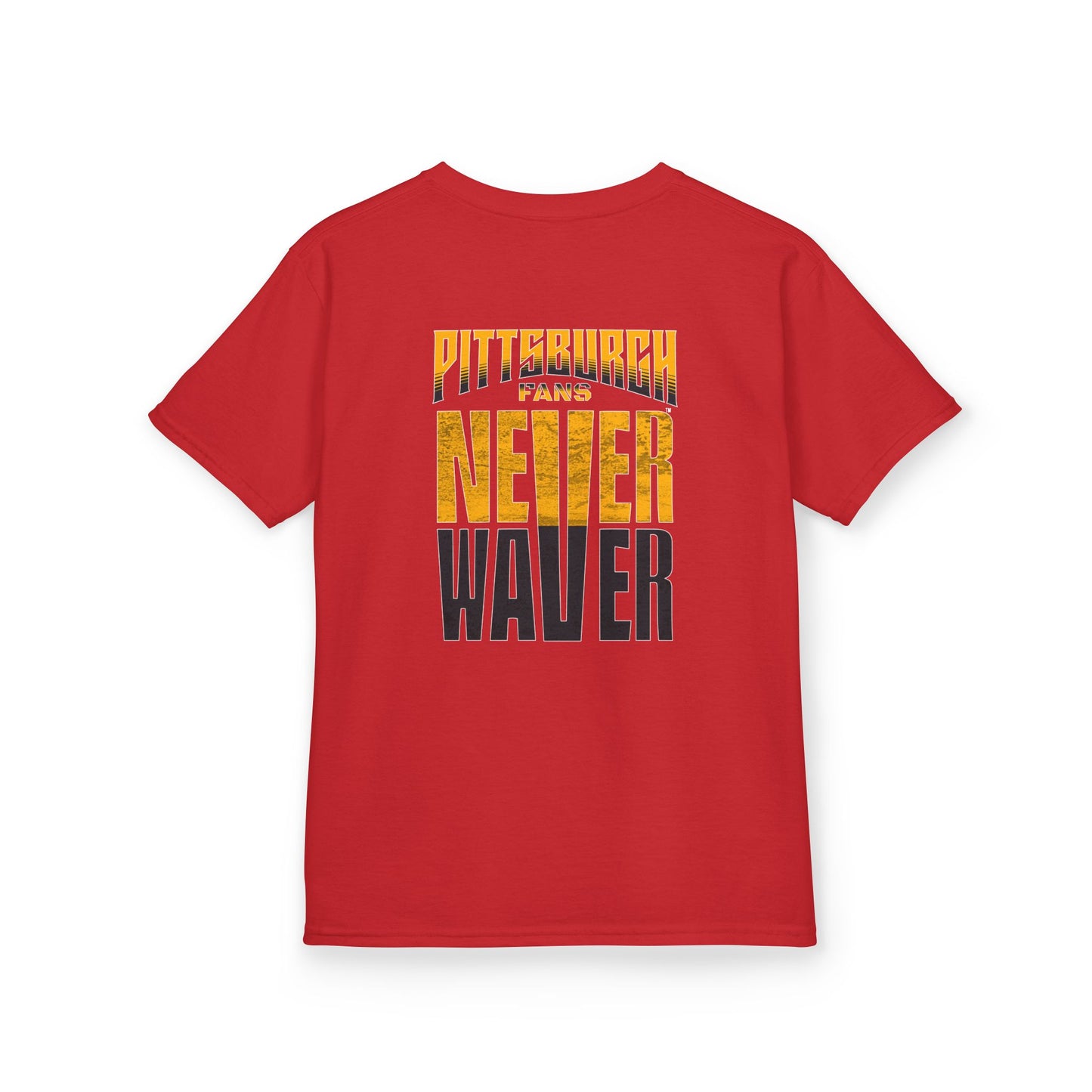 Kids Heavy Cotton™ Tee - Pittsburgh Fans Never Waver - Never Waver