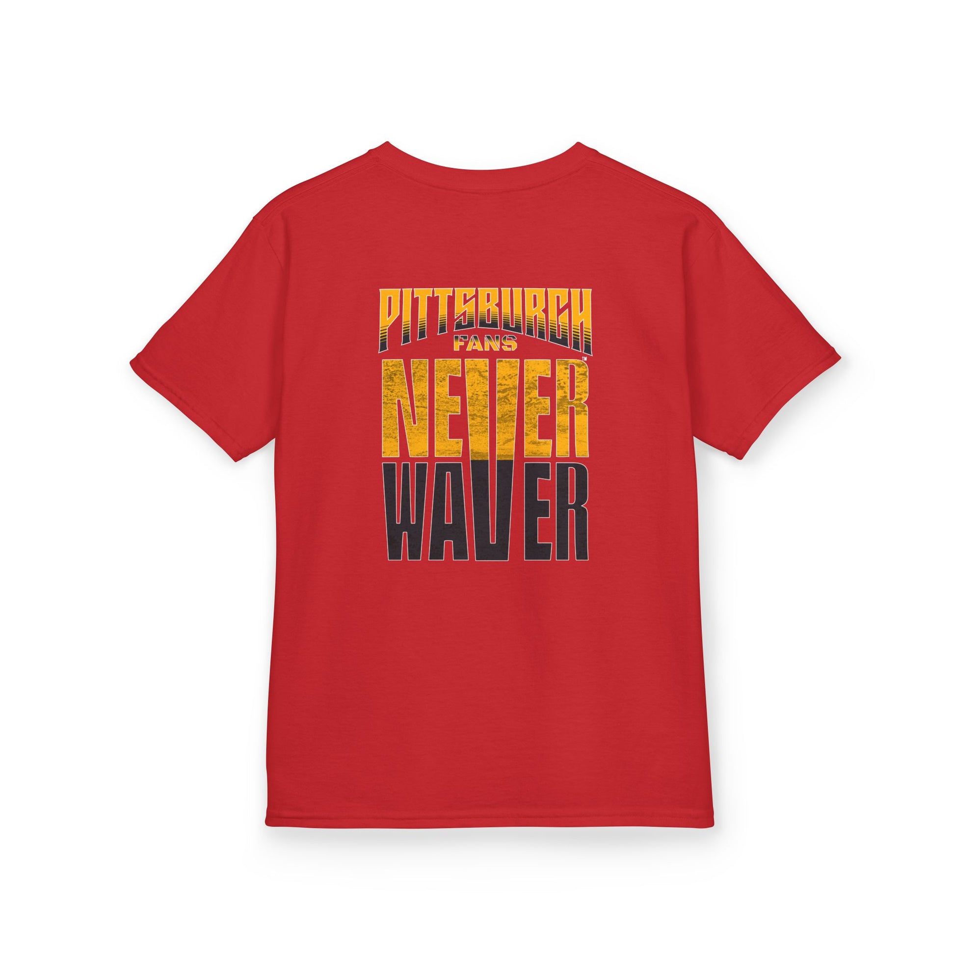 Kids Heavy Cotton™ Tee - Pittsburgh Fans Never Waver - Never Waver