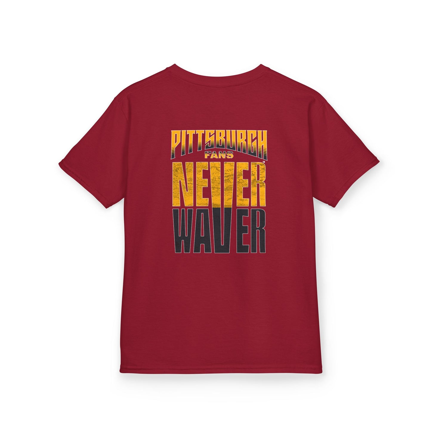 Kids Heavy Cotton™ Tee - Pittsburgh Fans Never Waver - Never Waver