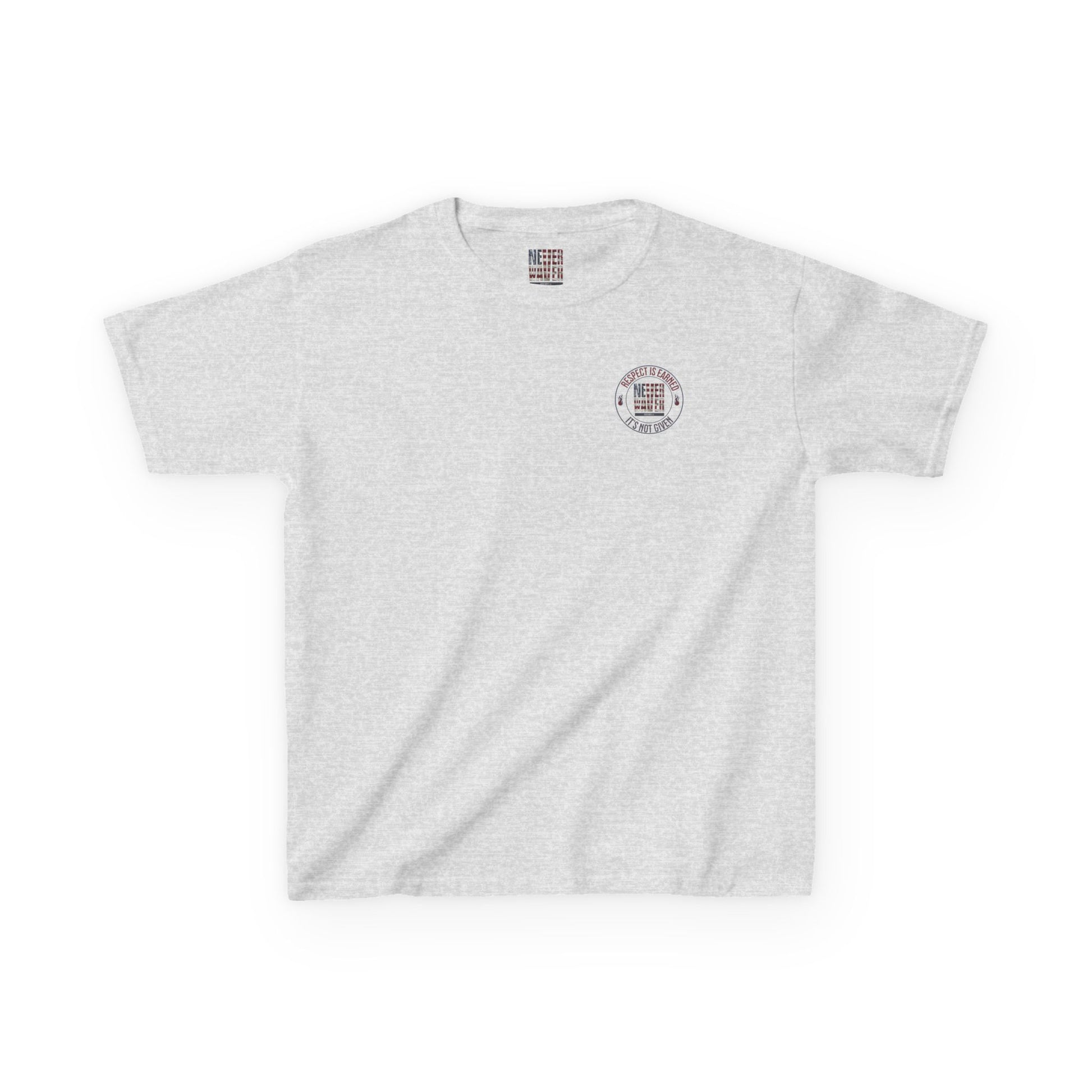 Kids Heavy Cotton™ Tee -Respect is Earned Never Waver It's Not Given - Stylish, Comfortable Everyday Wear - Never Waver