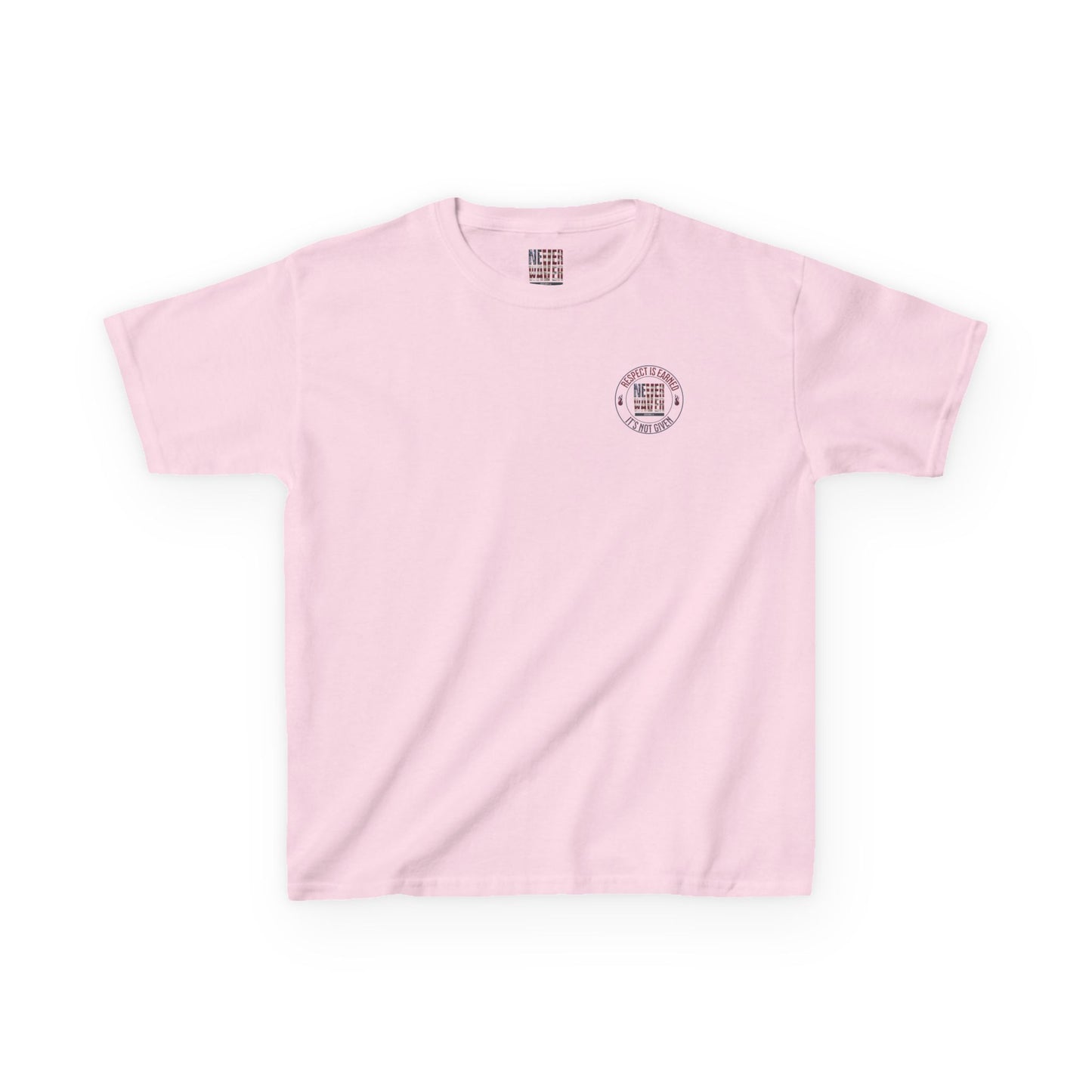 Kids Heavy Cotton™ Tee -Respect is Earned Never Waver It's Not Given - Stylish, Comfortable Everyday Wear - Never Waver