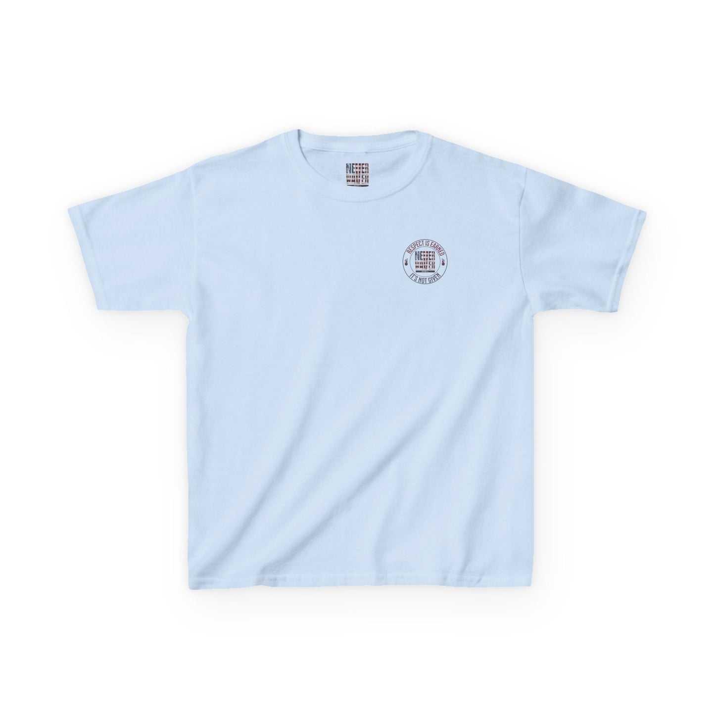 Kids Heavy Cotton™ Tee -Respect is Earned Never Waver It's Not Given - Stylish, Comfortable Everyday Wear - Never Waver