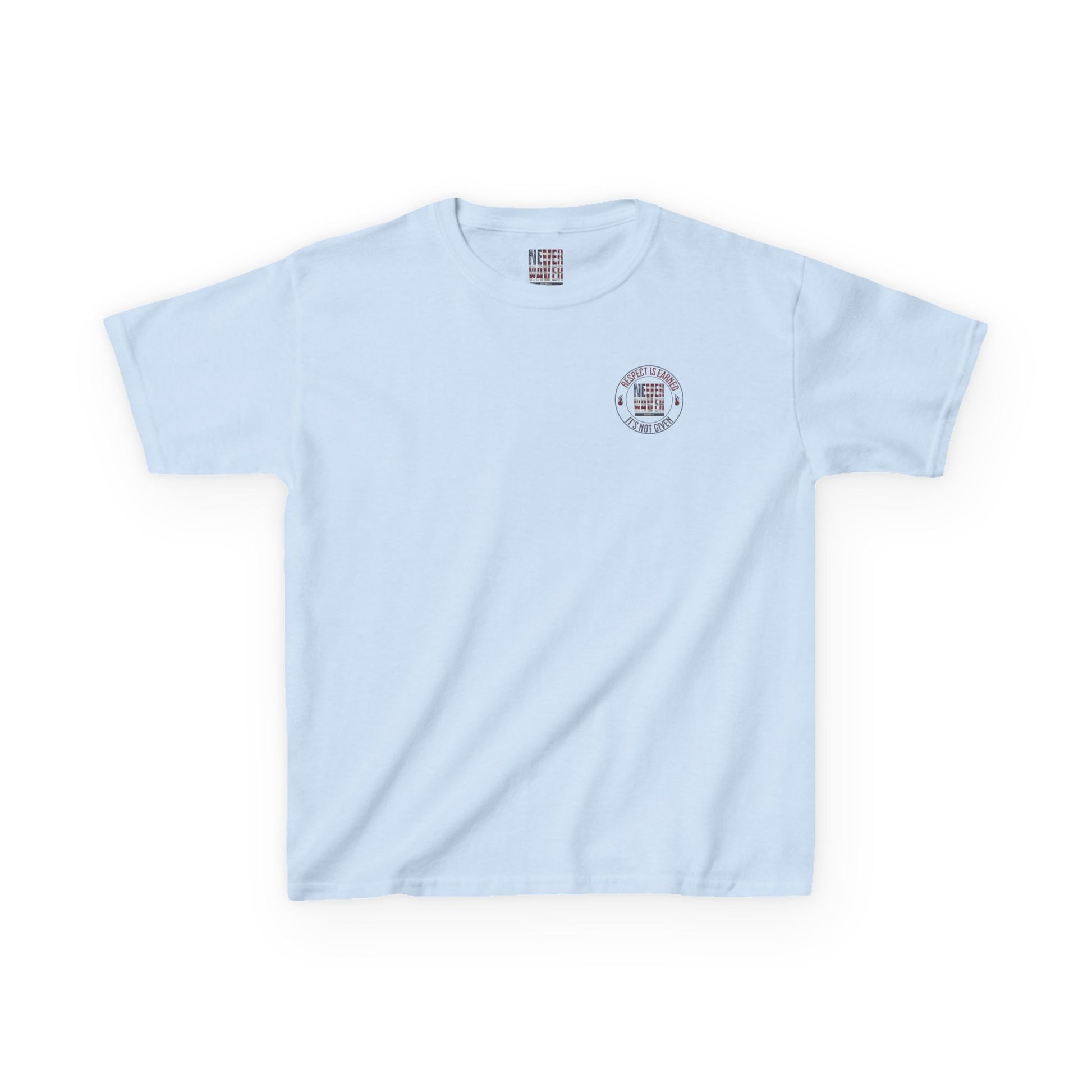 Kids Heavy Cotton™ Tee -Respect is Earned Never Waver It's Not Given - Stylish, Comfortable Everyday Wear - Never Waver