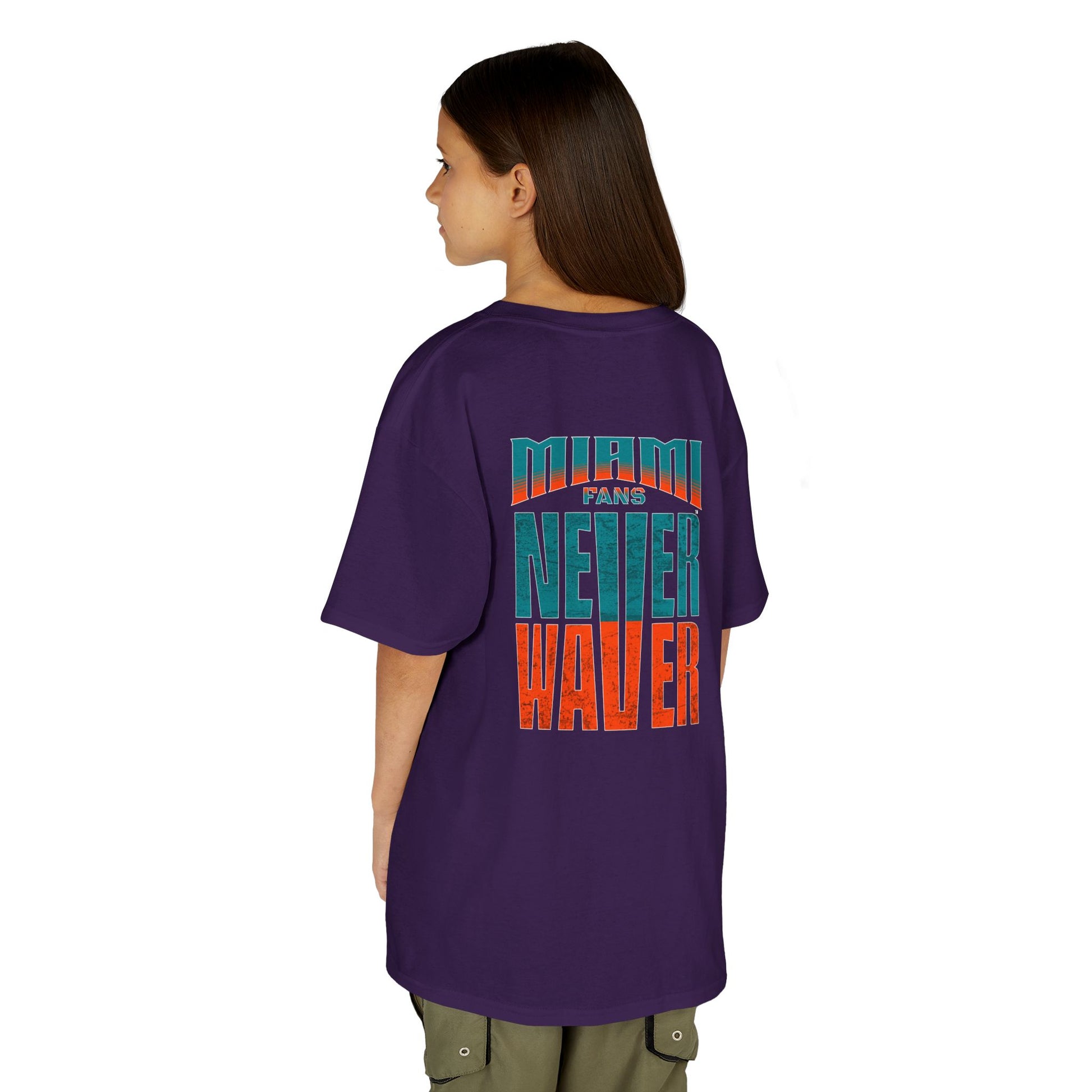Miami Fans Never Waver Kids Heavy Cotton™ Tee - Never Waver