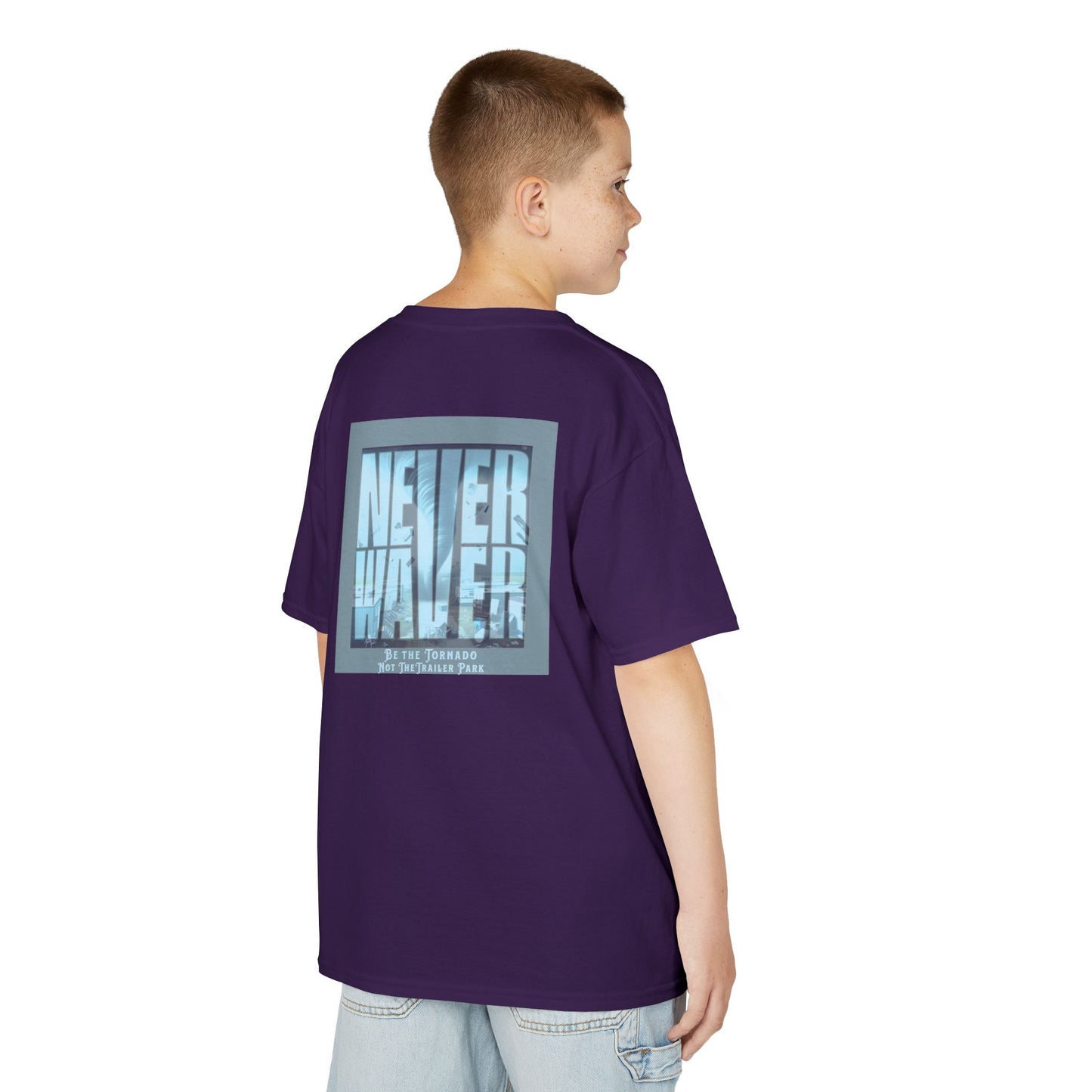 Never Waver Be The Tornado Not the Trailer Park  Kids Heavy Cotton™ Tee - Never Waver