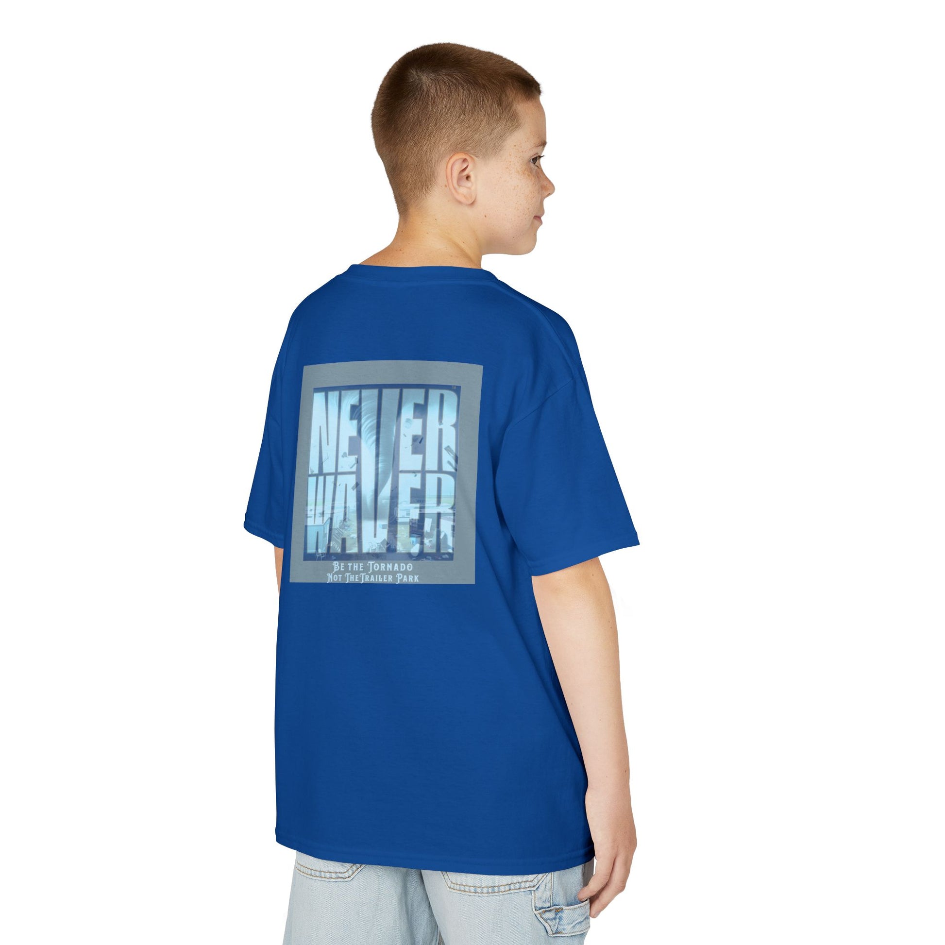 Never Waver Be The Tornado Not the Trailer Park  Kids Heavy Cotton™ Tee - Never Waver