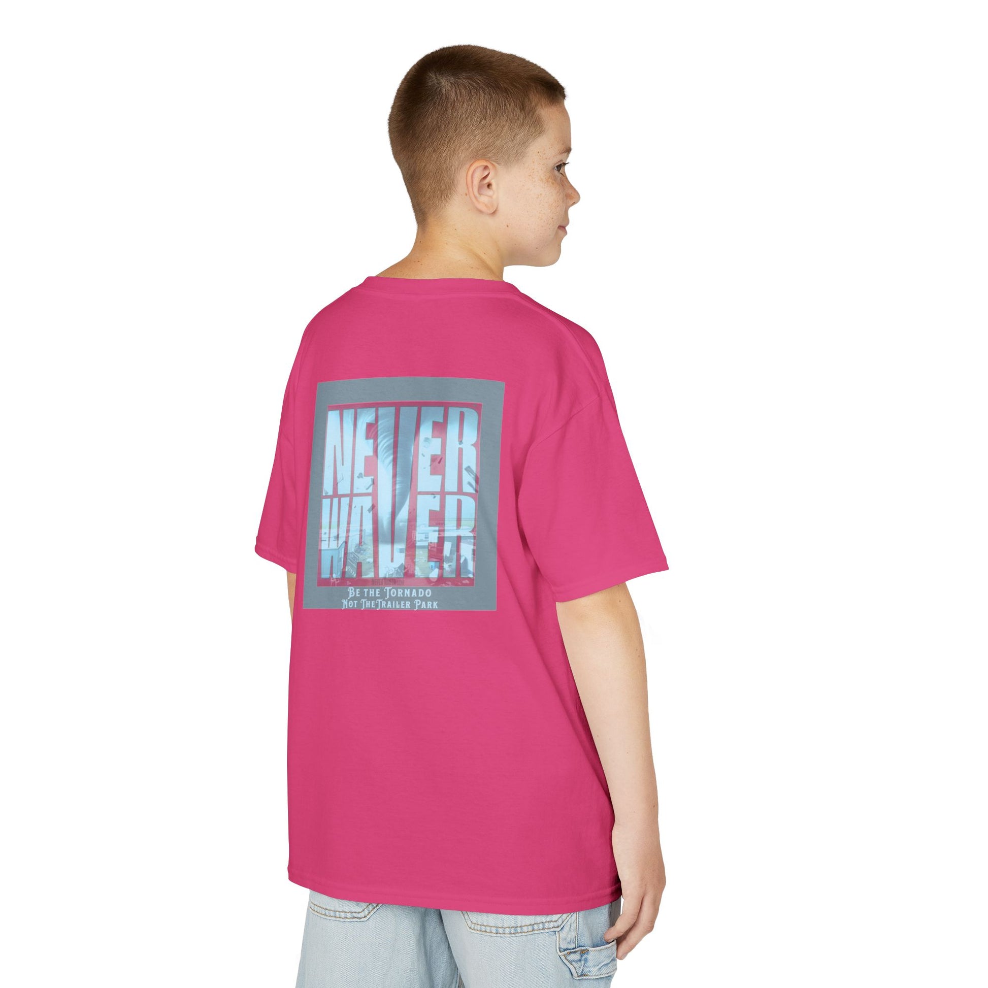 Never Waver Be The Tornado Not the Trailer Park  Kids Heavy Cotton™ Tee - Never Waver