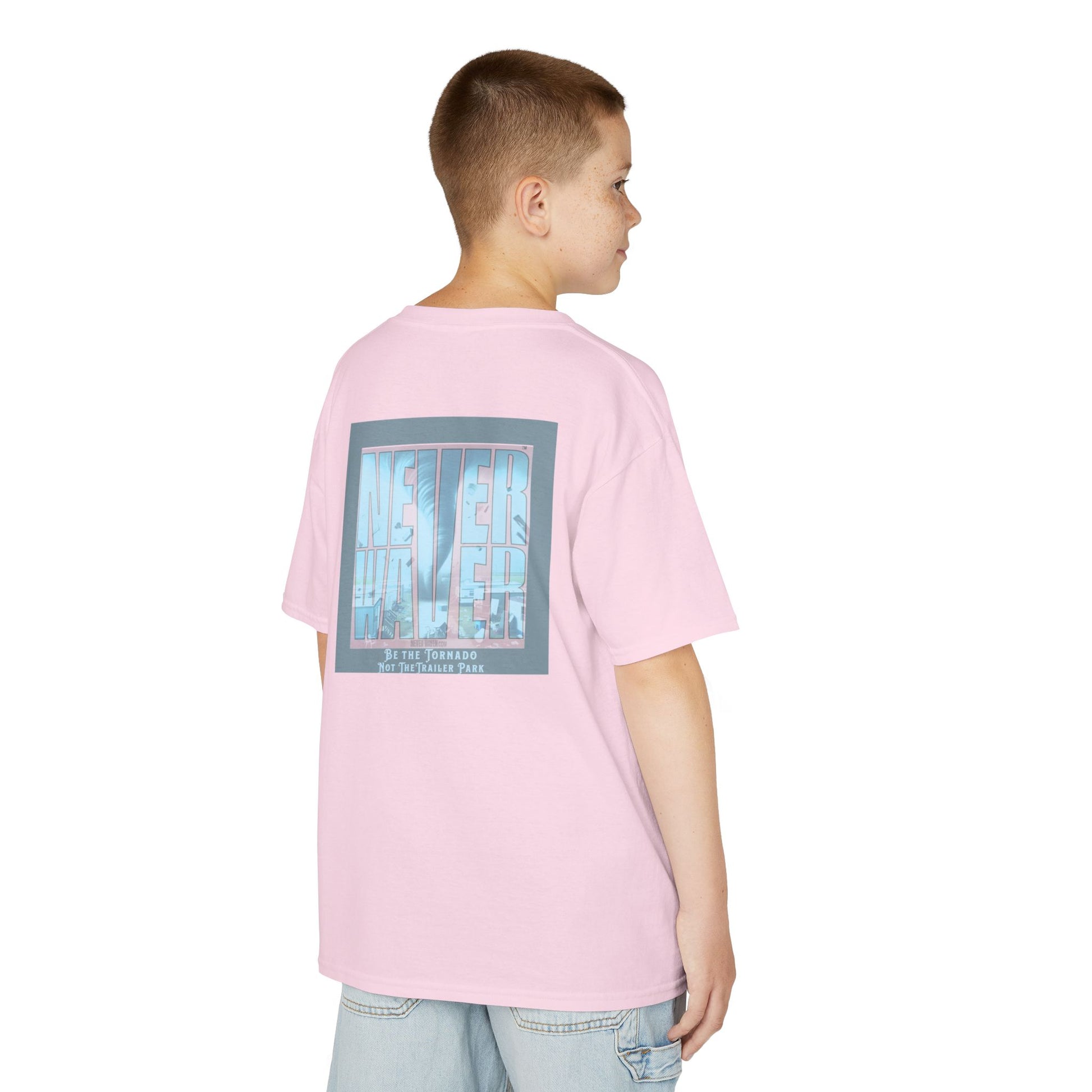 Never Waver Be The Tornado Not the Trailer Park  Kids Heavy Cotton™ Tee - Never Waver