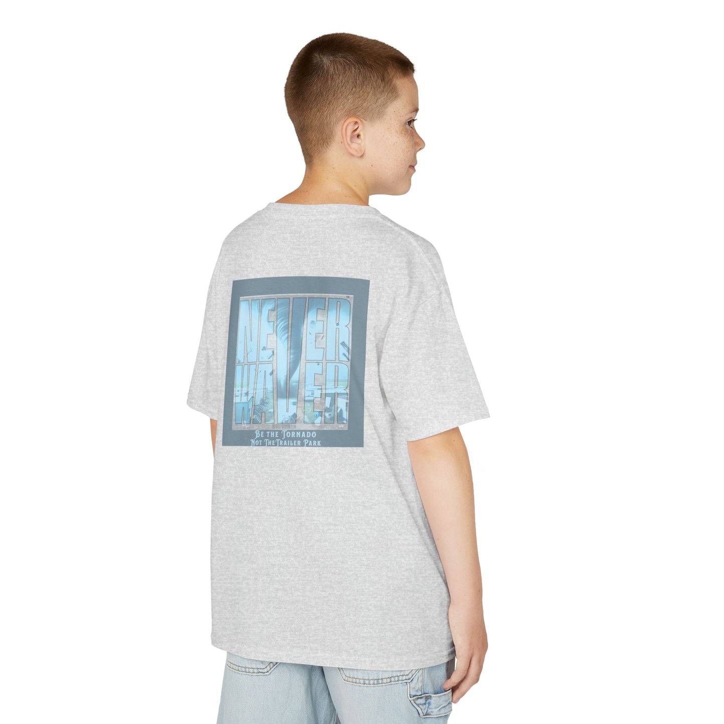 Never Waver Be The Tornado Not the Trailer Park  Kids Heavy Cotton™ Tee - Never Waver