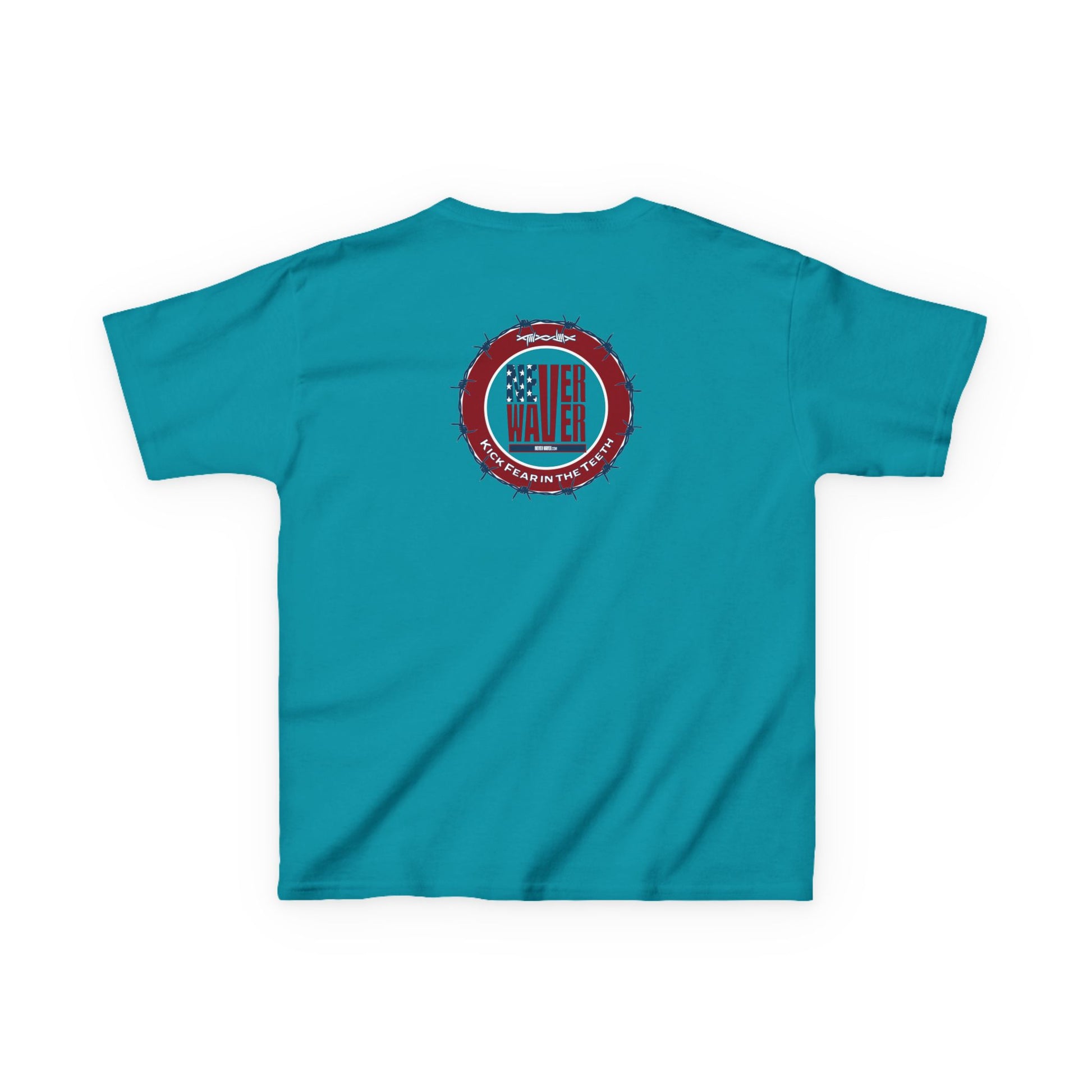 NEVER WAVER KICK FEAR IN THE TEETH Kids Heavy Cotton™ Tee - Never Waver
