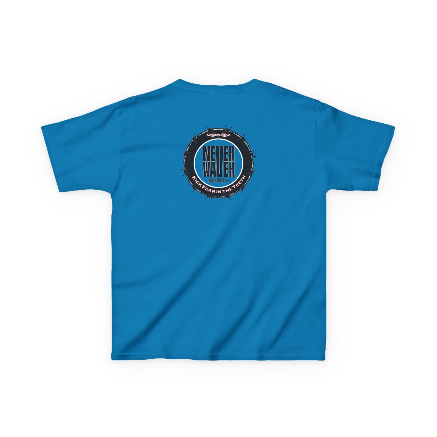 NEVER WAVER KICK FEAR IN THE TEETH Kids Heavy Cotton™ Tee - Never Waver