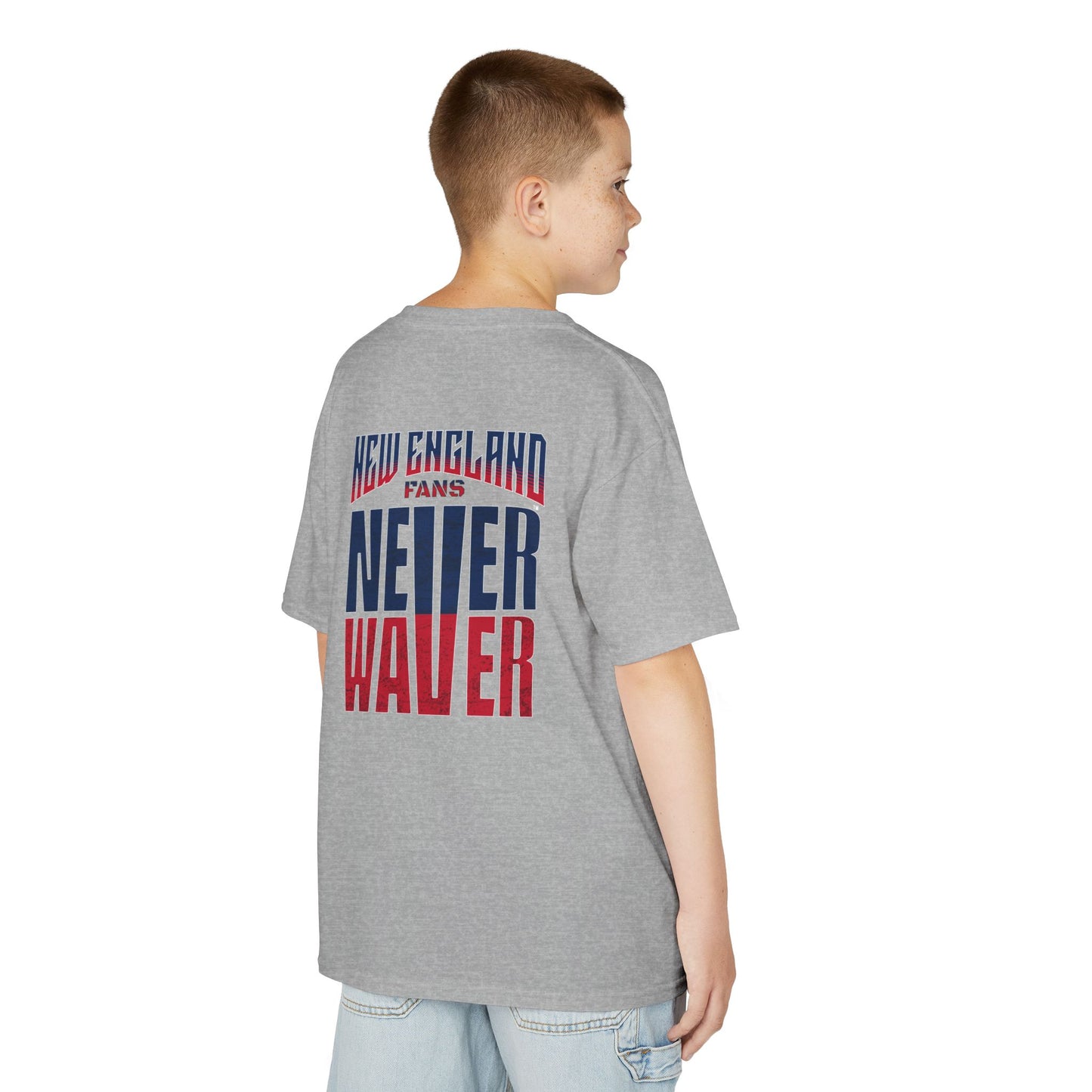 New England Fans Never Waver Kids Heavy Cotton™ Tee - Never Waver
