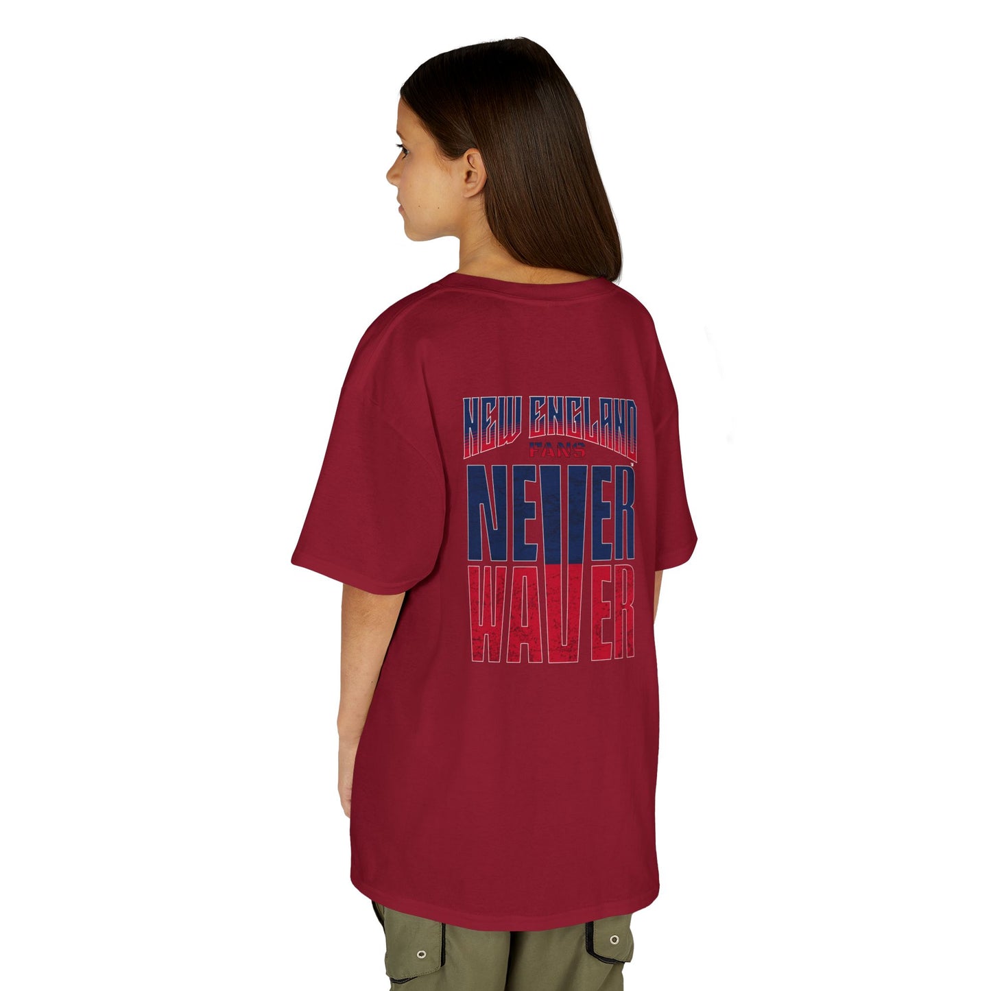 New England Fans Never Waver Kids Heavy Cotton™ Tee - Never Waver