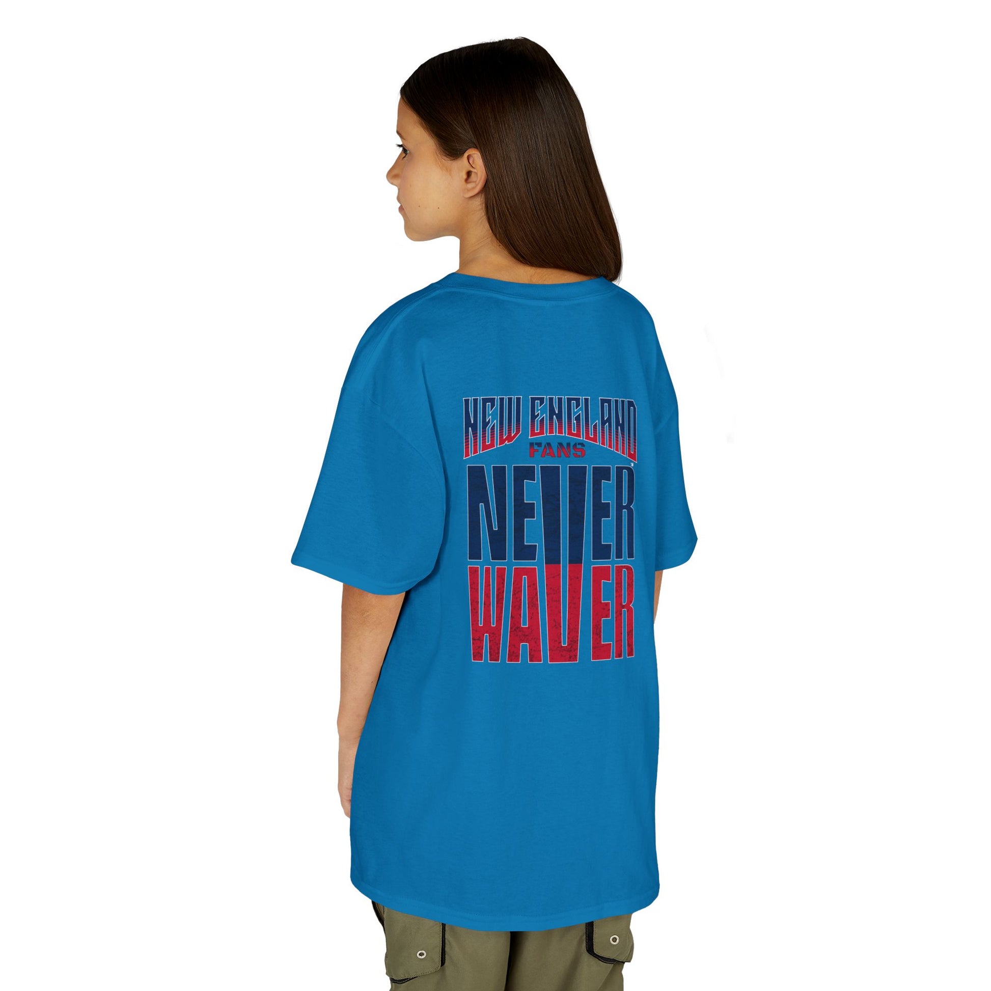 New England Fans Never Waver Kids Heavy Cotton™ Tee - Never Waver