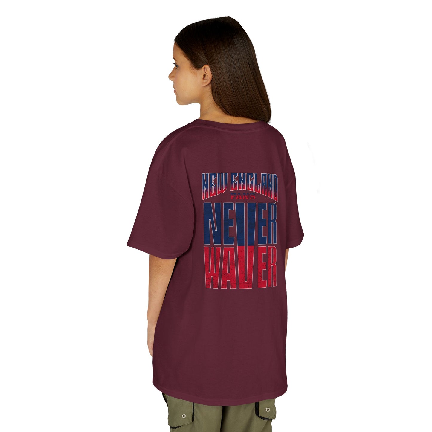 New England Fans Never Waver Kids Heavy Cotton™ Tee - Never Waver