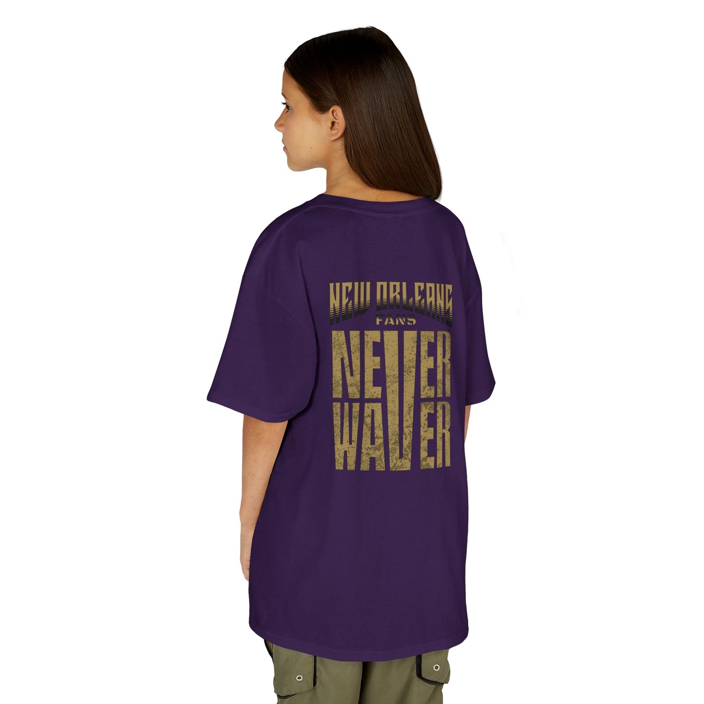New Orleans Fans Never Waver Kids Heavy Cotton™ Tee - Never Waver