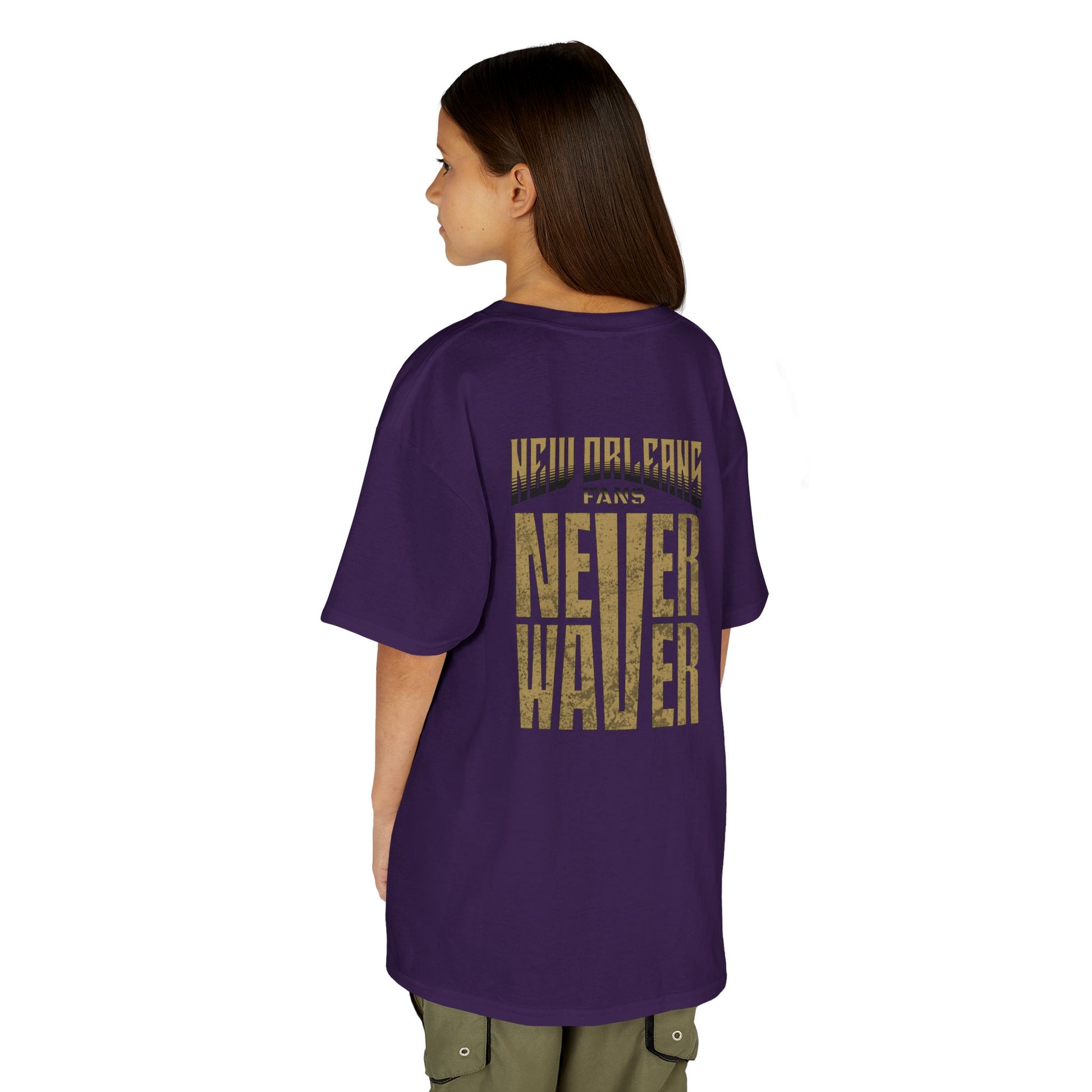 New Orleans Fans Never Waver Kids Heavy Cotton™ Tee - Never Waver