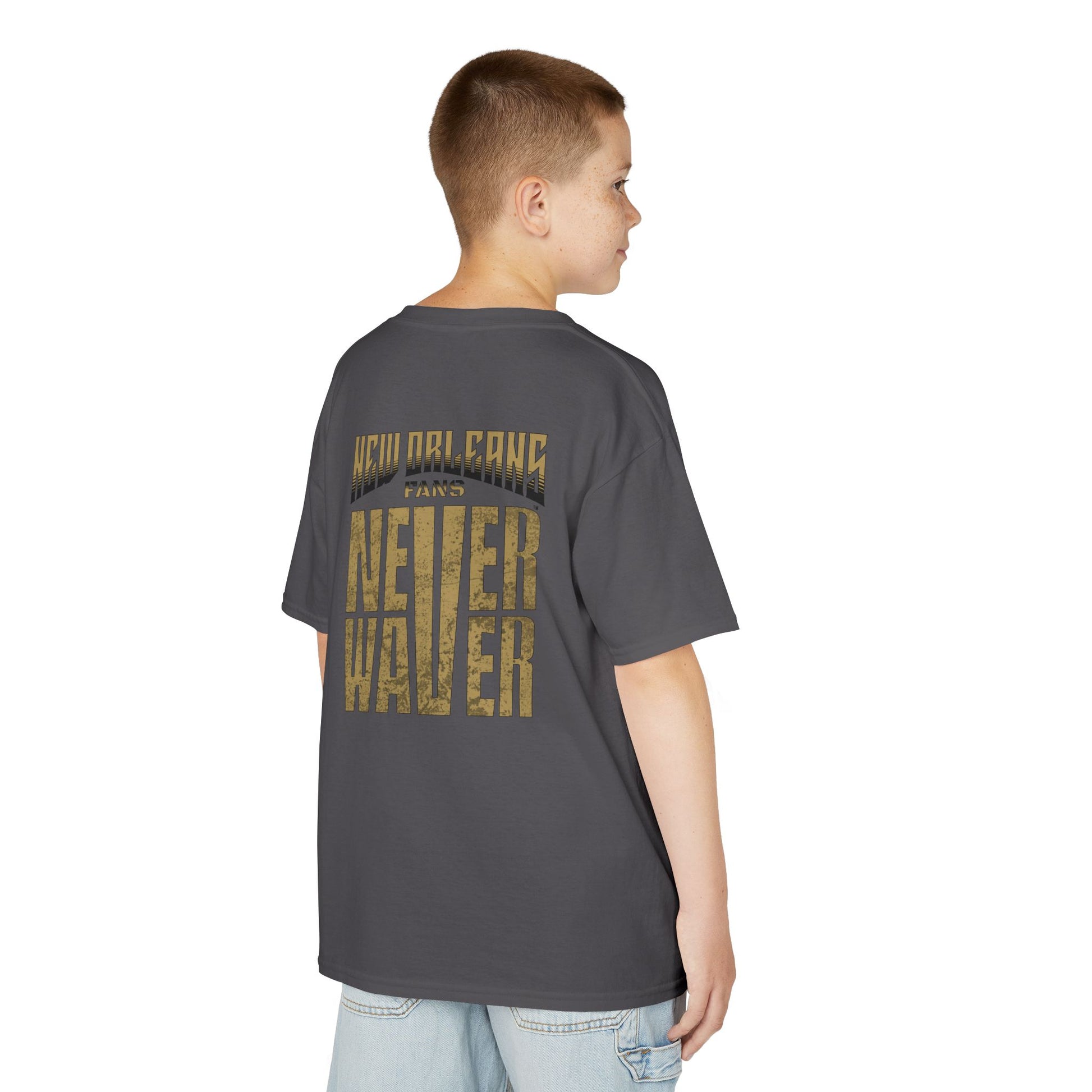 New Orleans Fans Never Waver Kids Heavy Cotton™ Tee - Never Waver
