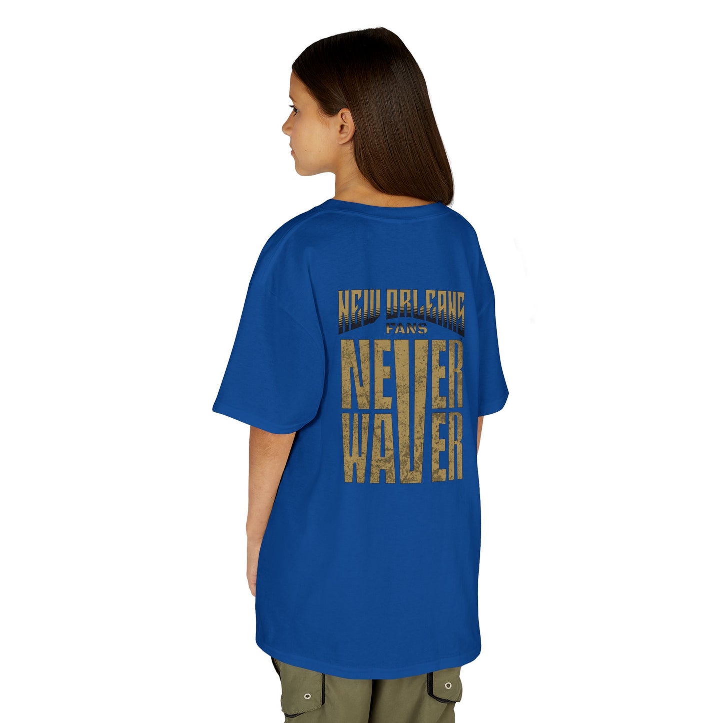 New Orleans Fans Never Waver Kids Heavy Cotton™ Tee - Never Waver