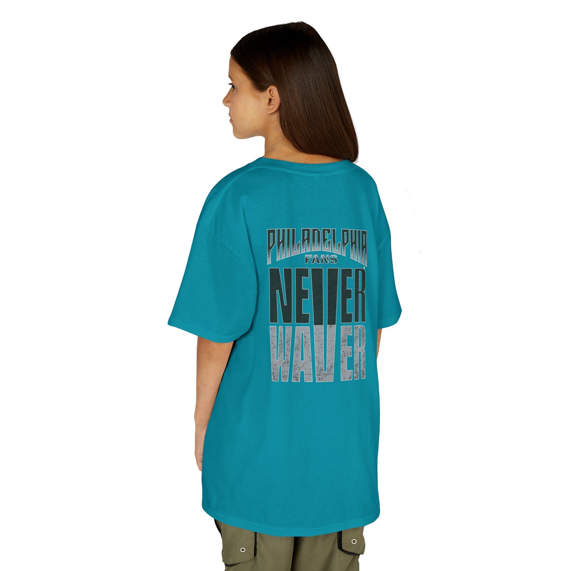 Philadelphia Fans Never Waver Kids Heavy Cotton™ Tee - Never Waver